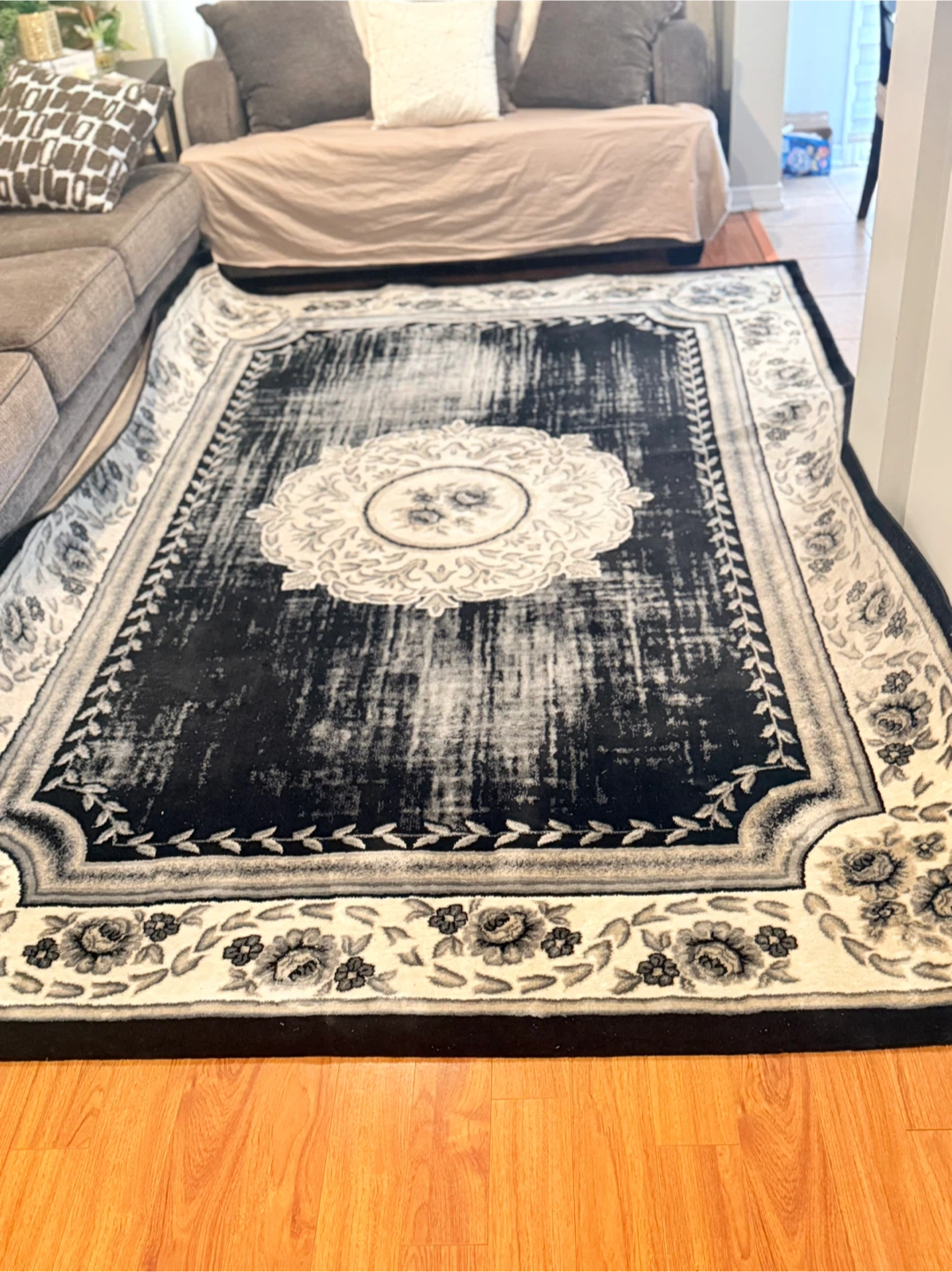 KOWSAR Anatolian Area Rug - 200 x 300 cm - Black/Grey