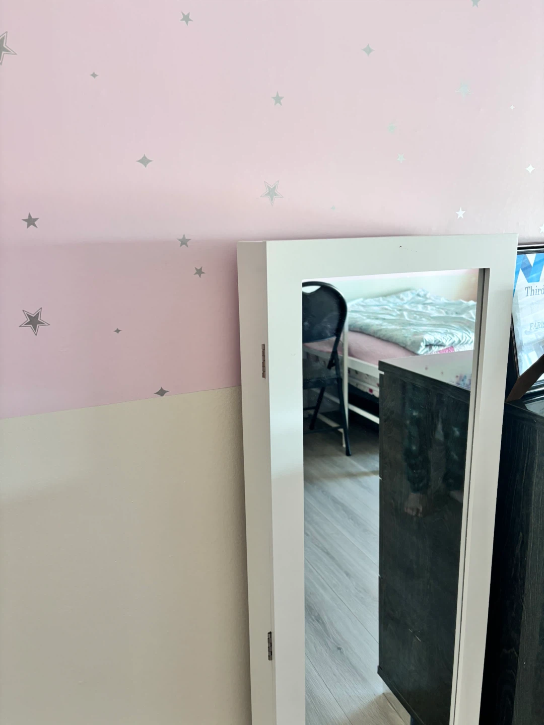 White Jewelry Armoire with Mirror - photo 5