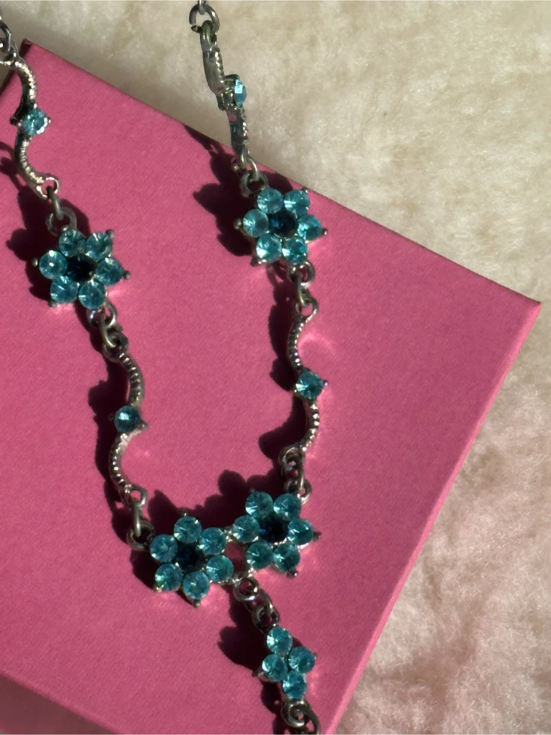 Vintage 90's Bitter Sweet Necklace & Earring Set with Box - photo 2