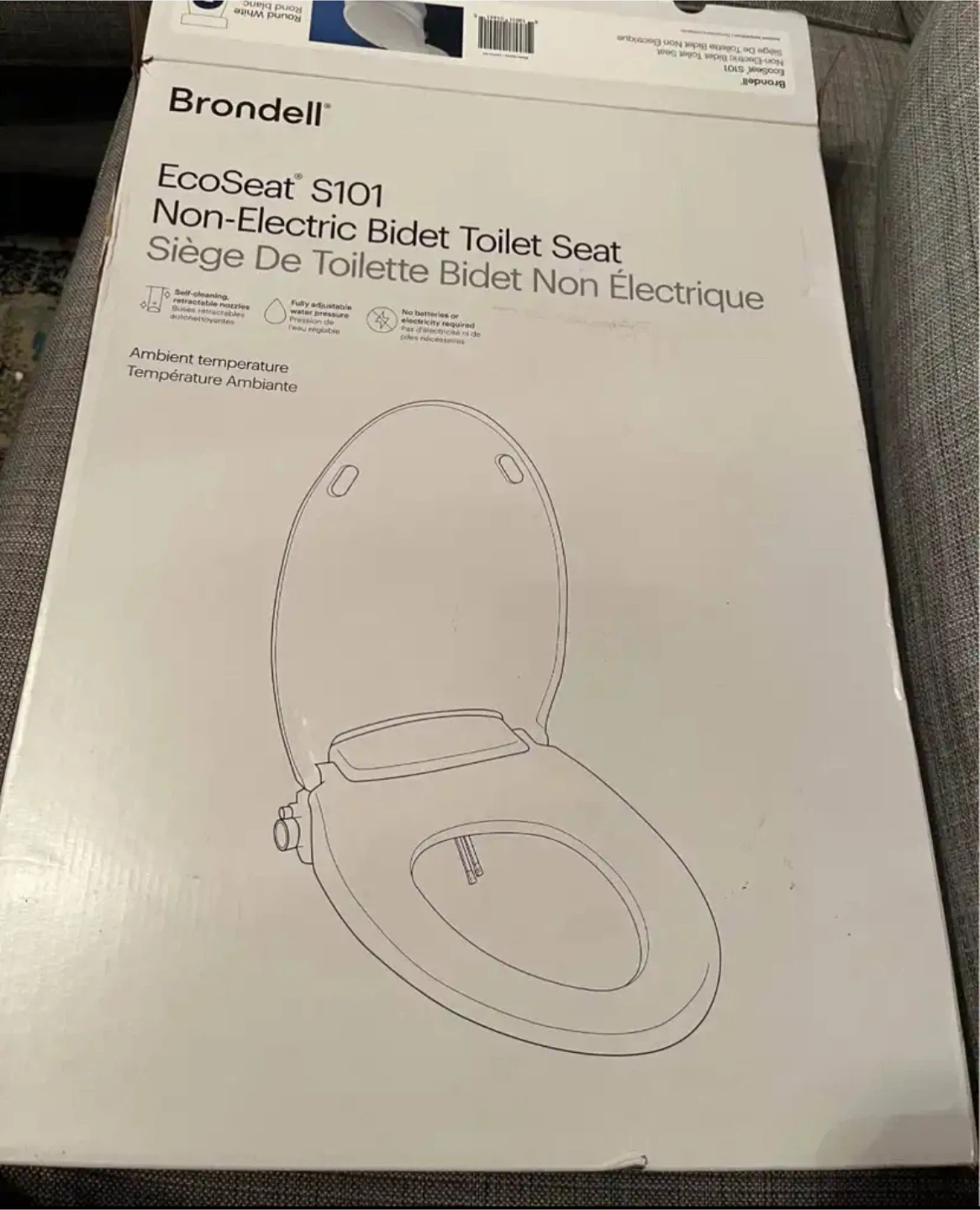 Brondell EcoSeat S101 Non-Electric Bidet Toilet Seat