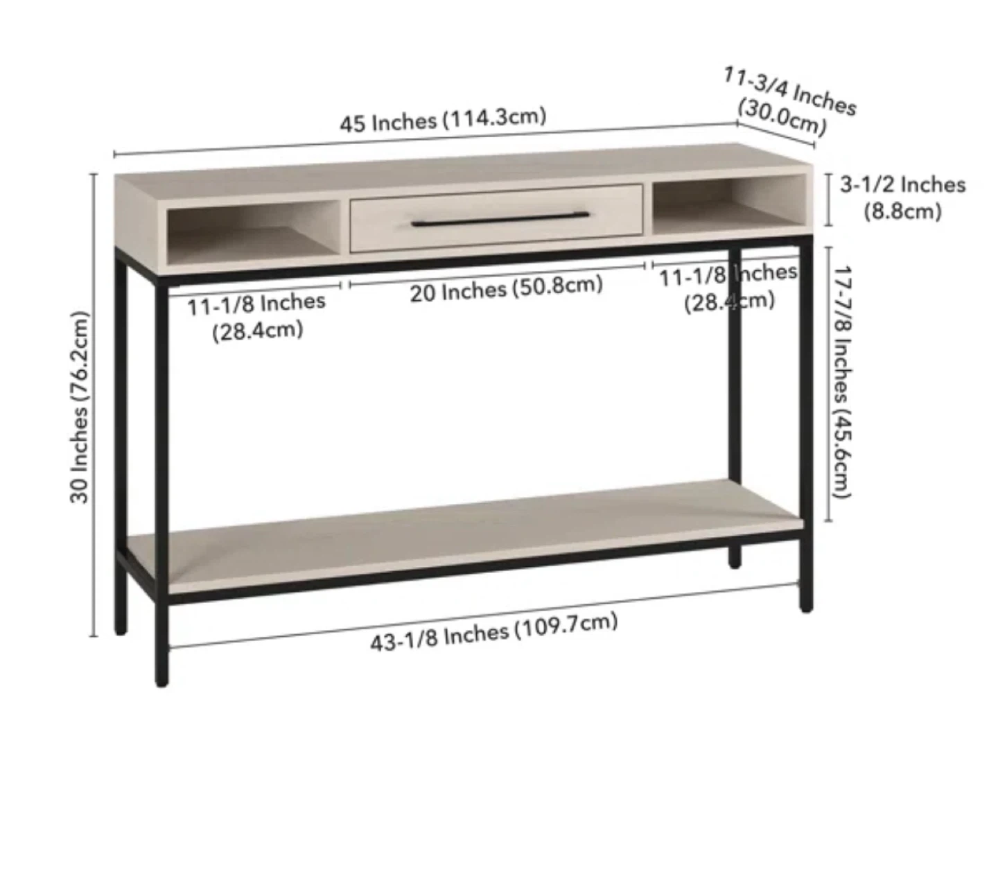 Hallway/entrance console table with drawer - photo 2