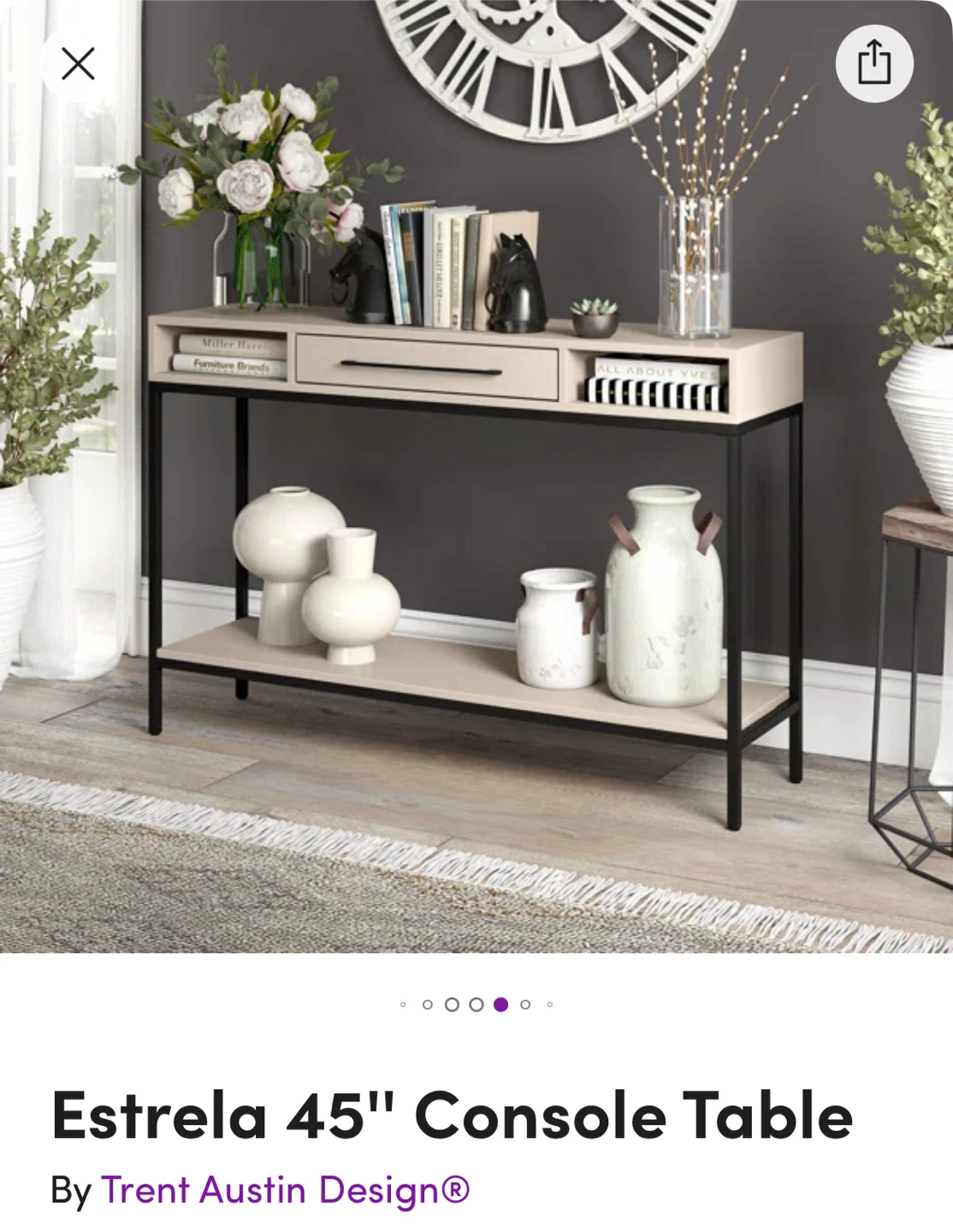 Hallway/entrance console table with drawer