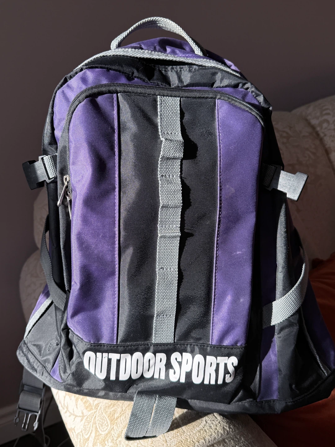 Big Purple Outdoor Sports Backpack