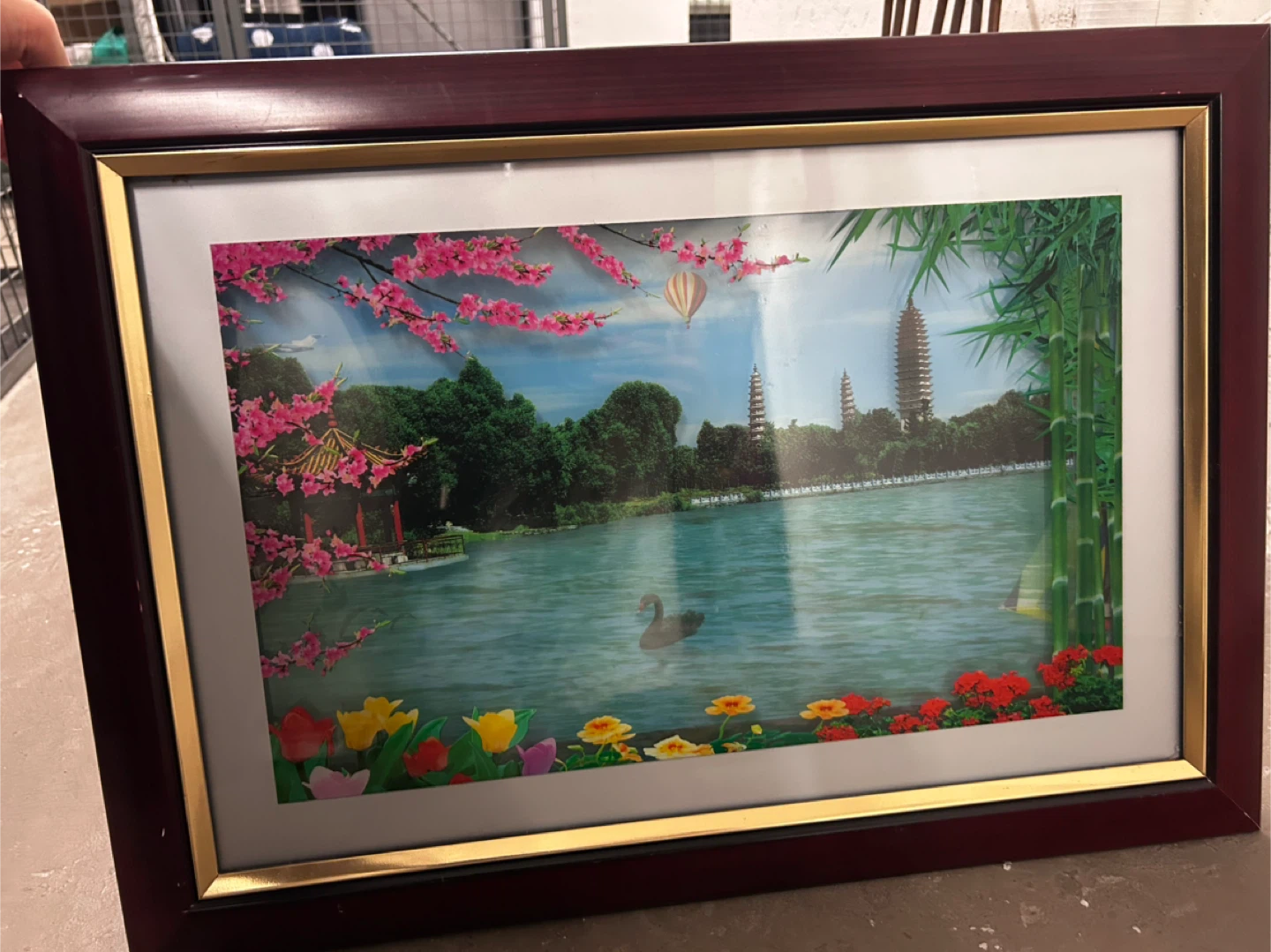 Lighted Digital Photo Frame with Asian Scenery - photo 3
