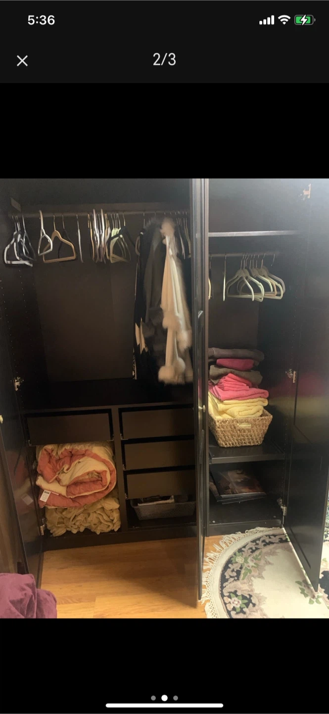 Black Wardrobe with Three Doors - photo 3