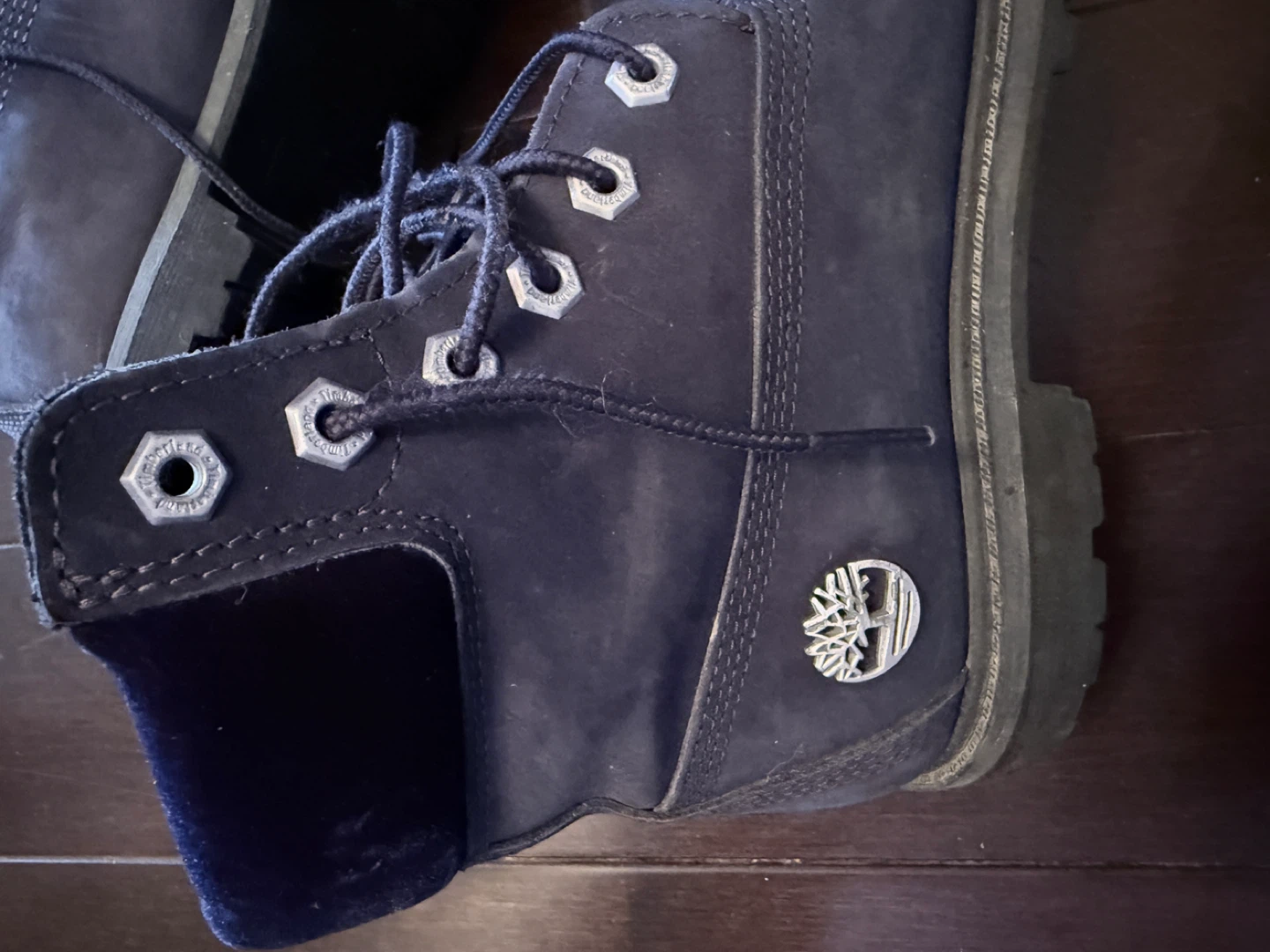 Authentic Timberland Blue Suede Boots Size 7 - photo 4