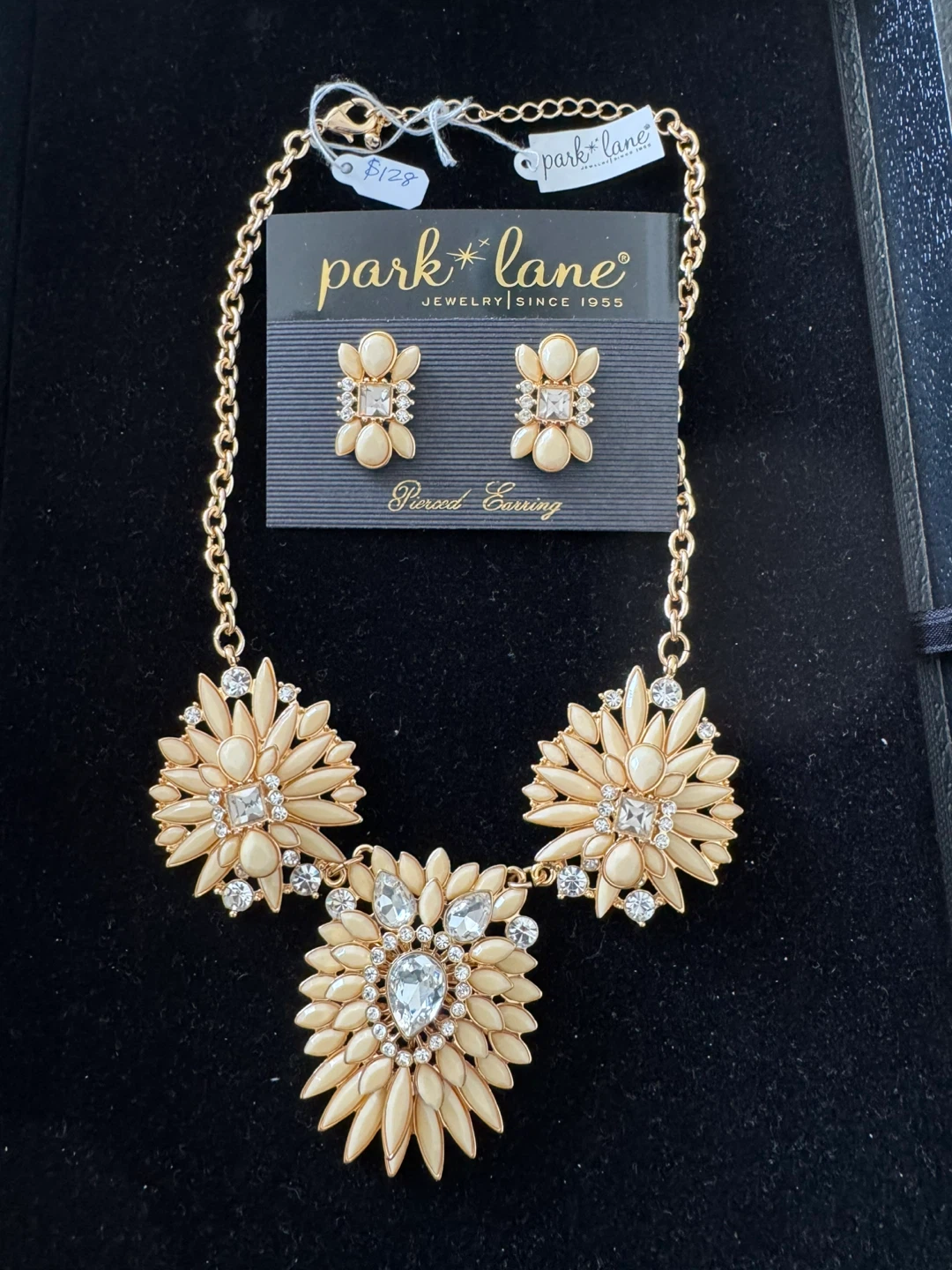 Park Lane Ivory Gold-Tone Necklace and Earring Set