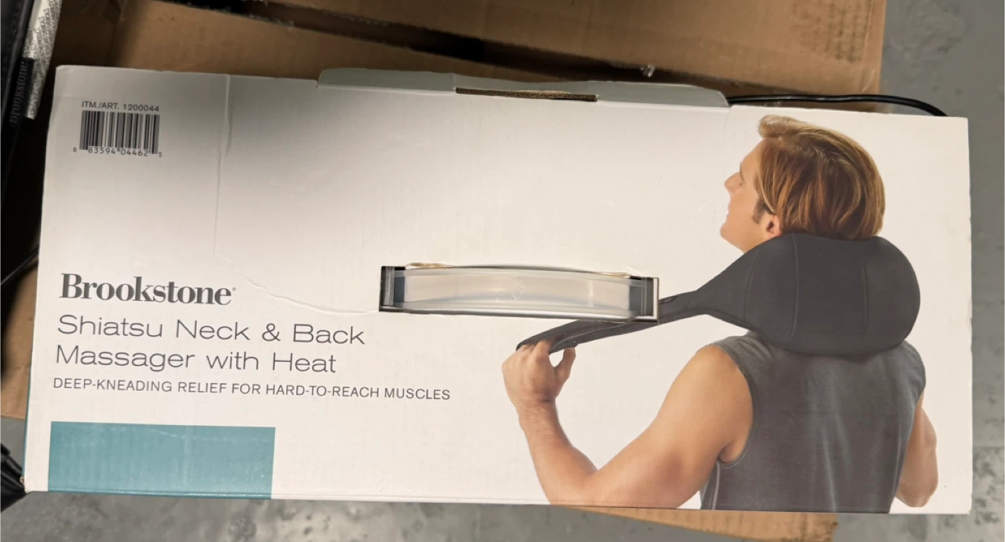 Brookstone Shiatsu Neck & Back Massager with Heat