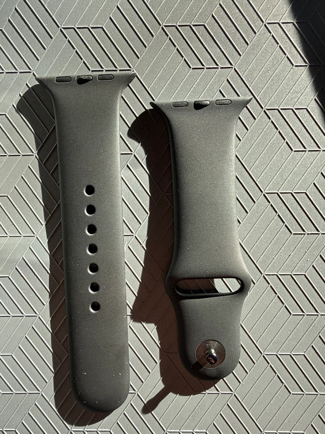 Apple Watch Bands S/M & 46mm Silicone, black