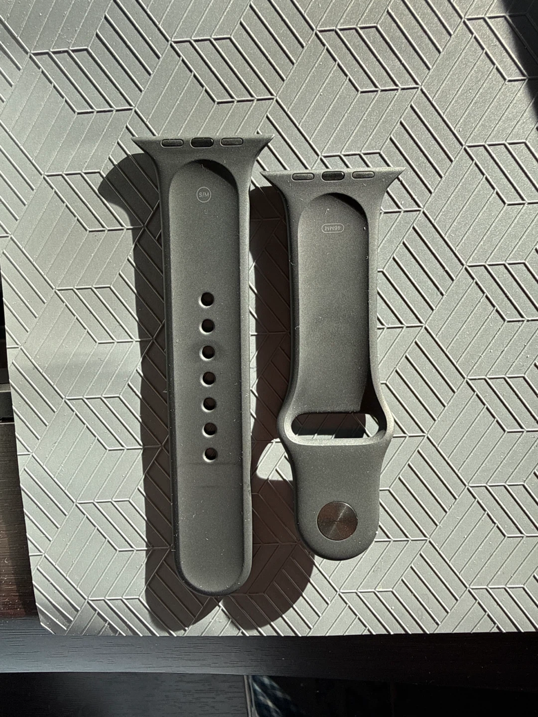 Apple Watch Bands S/M & 46mm Silicone, black - photo 2