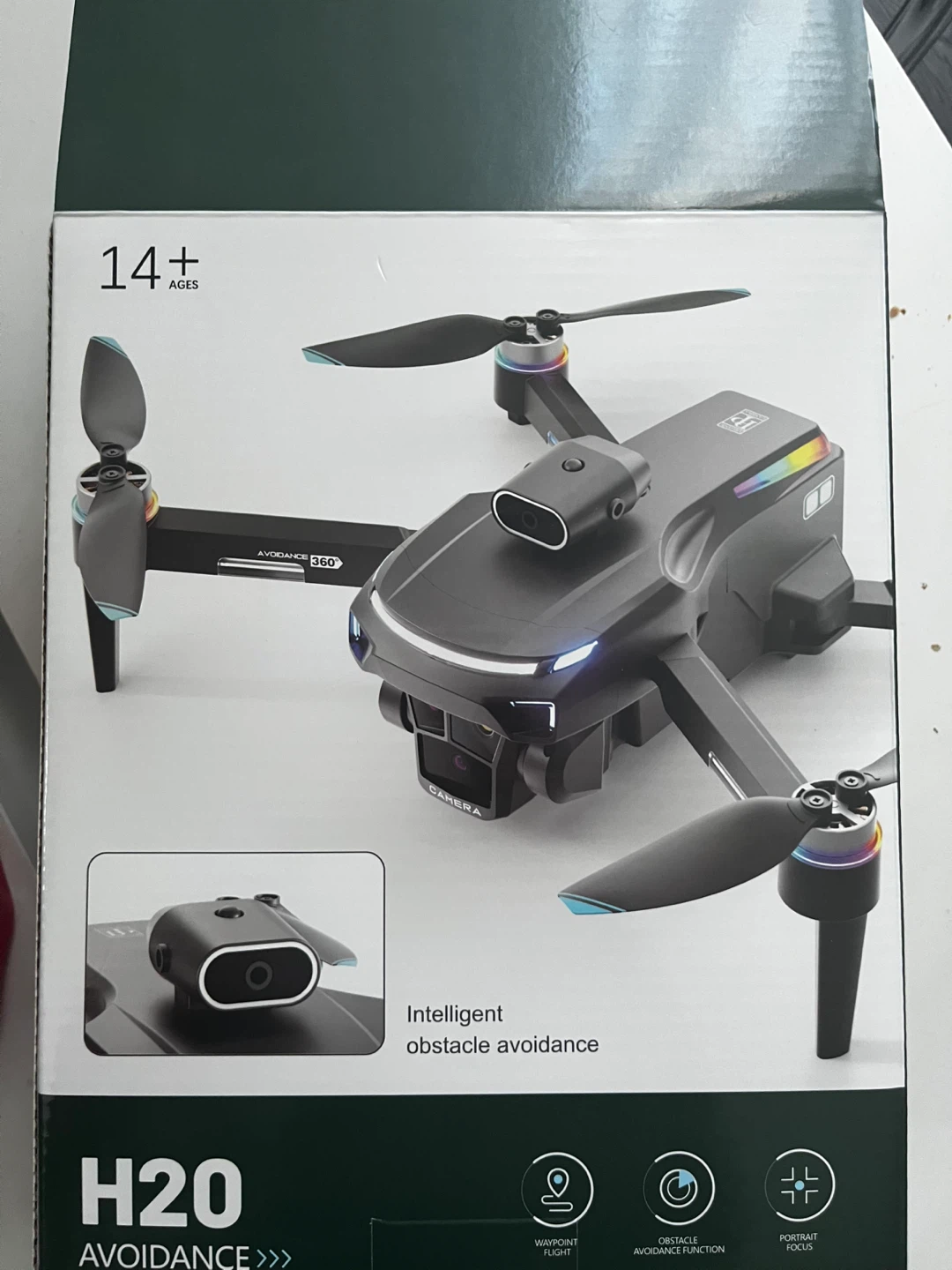 H20 Drone with Intelligent Obstacle Avoidance