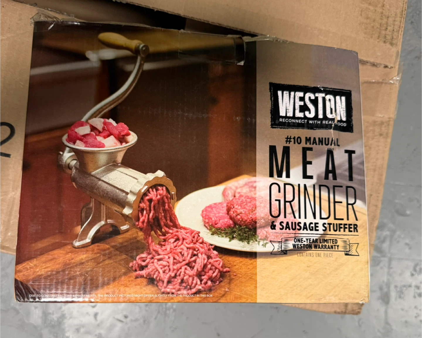 Weston #10 Manual Meat Grinder & Sausage Stuffer