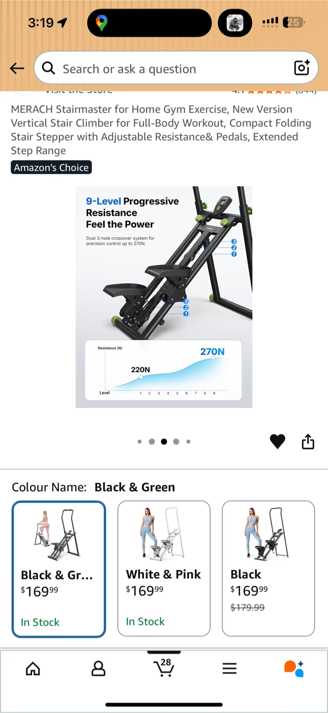 MERACH Stair Climber for Home Gym Exercise - photo 3