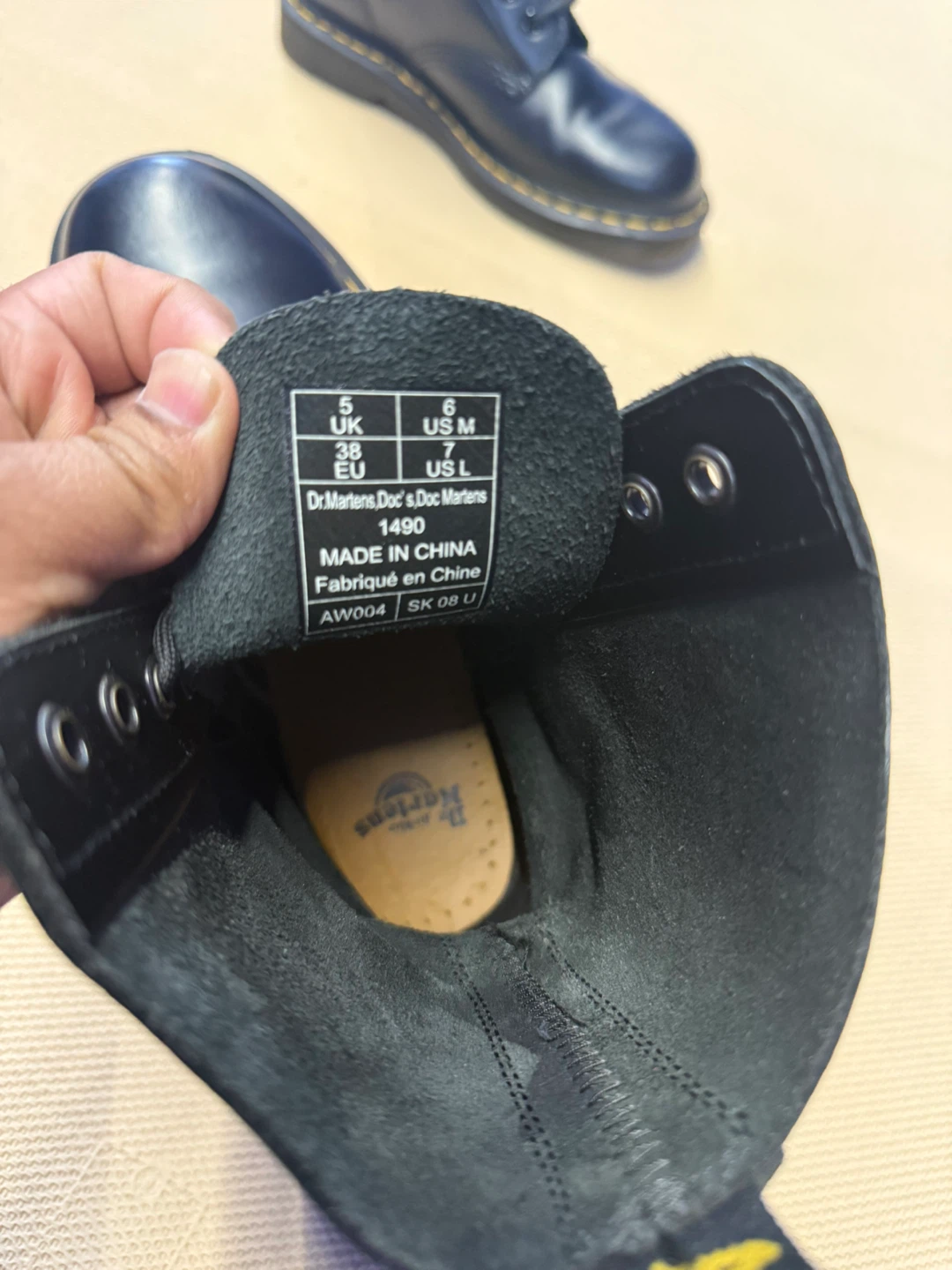 Dr. Martens 1490 Black Leather Boots - photo 2