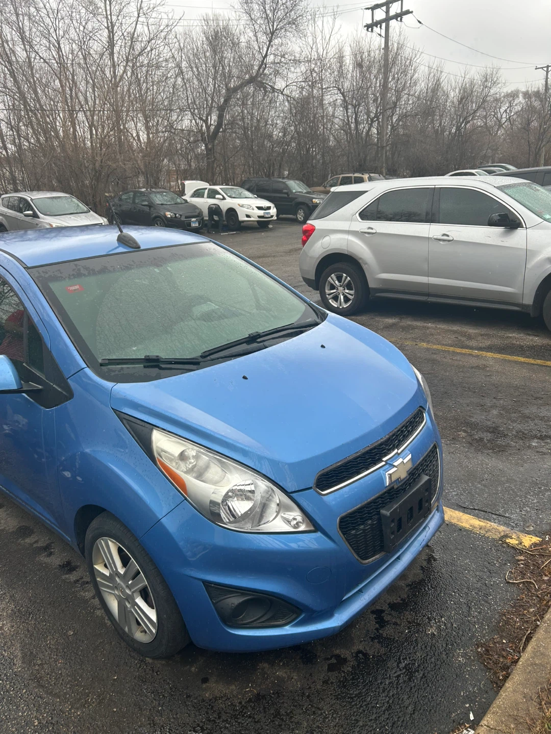 Blue Chevrolet Spark