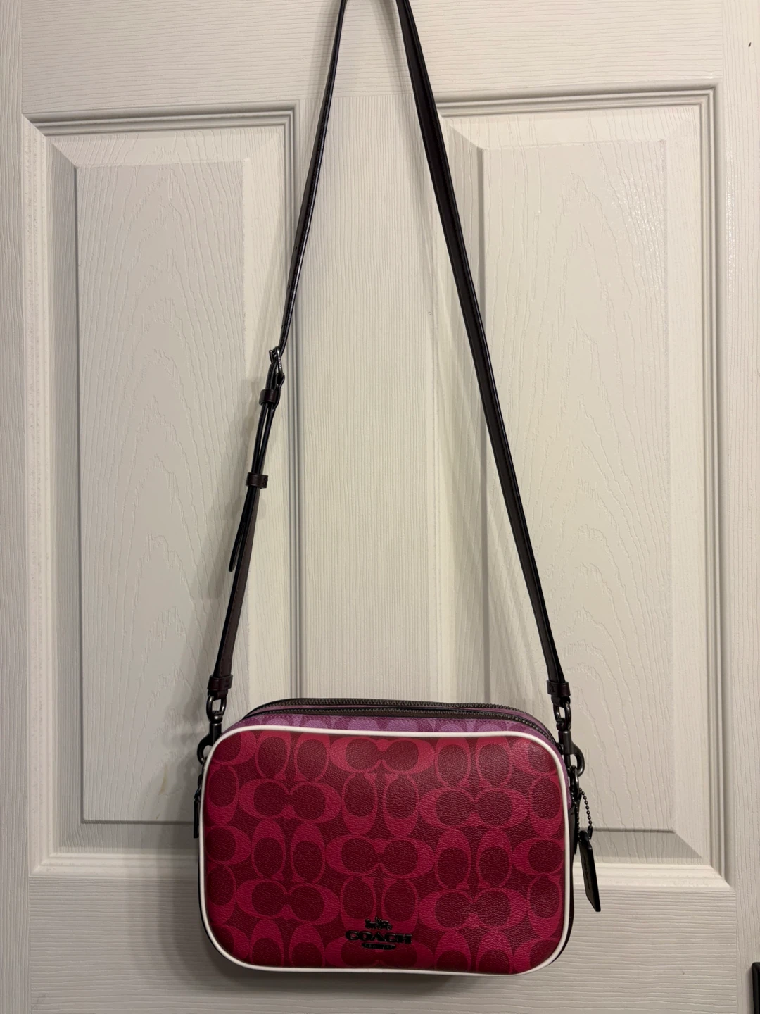 Coach Signature Camera Bag - Pink/Burgundy - photo 2