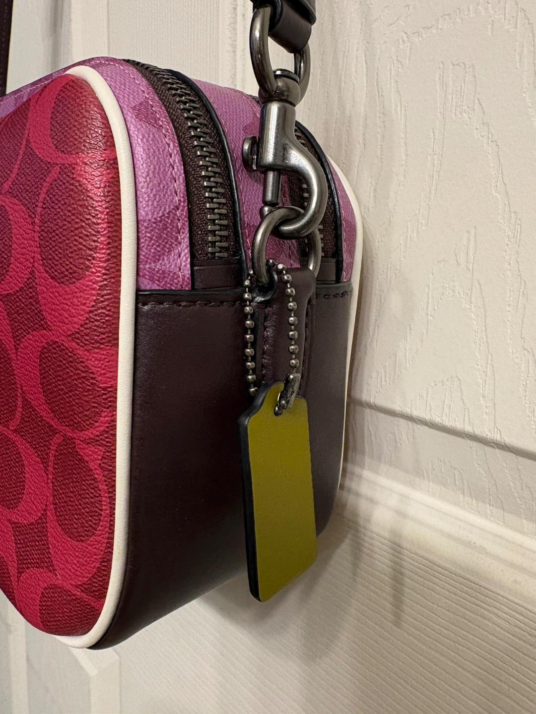 Coach Signature Camera Bag - Pink/Burgundy - photo 4