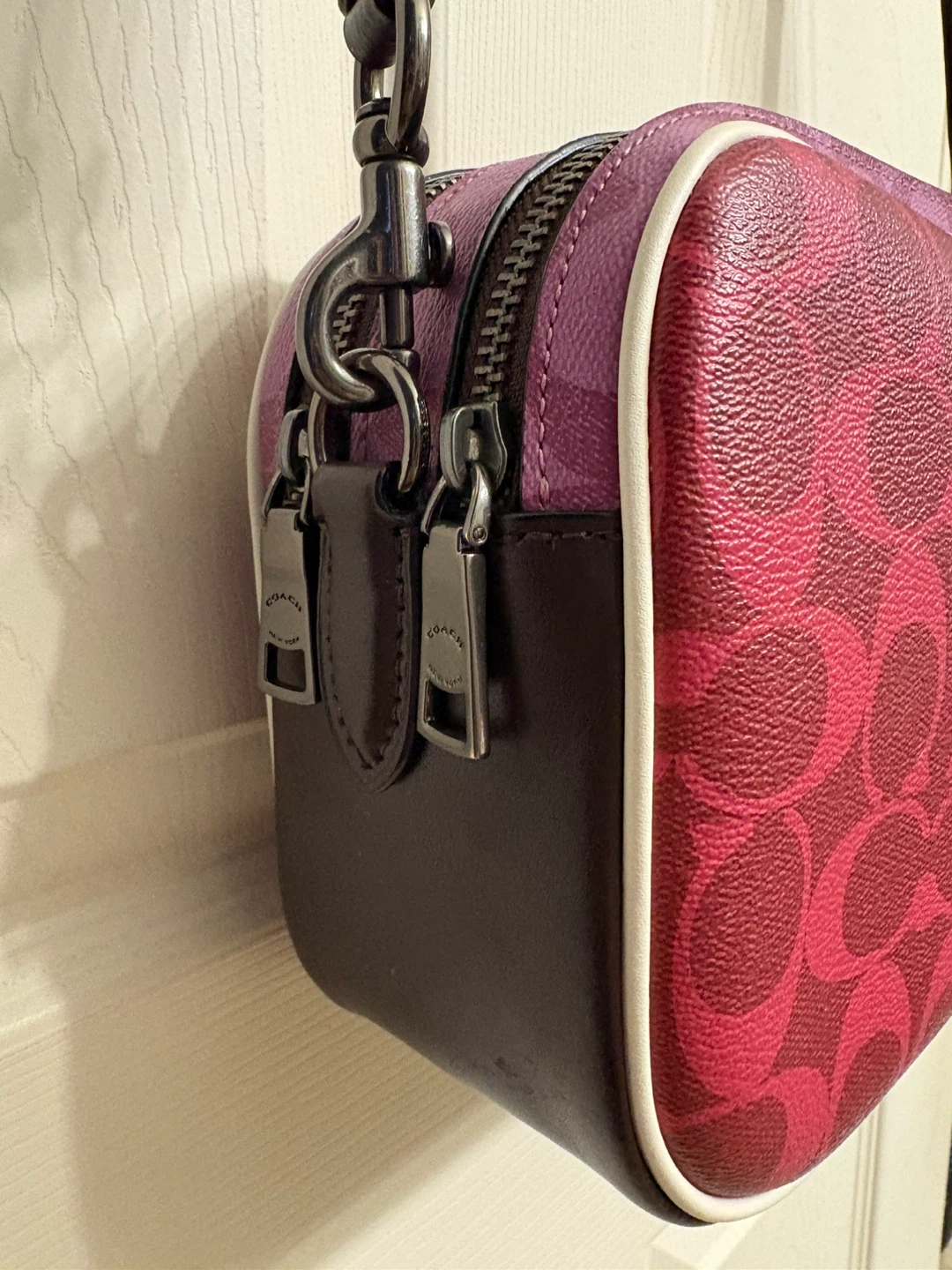 Coach Signature Camera Bag - Pink/Burgundy - photo 5