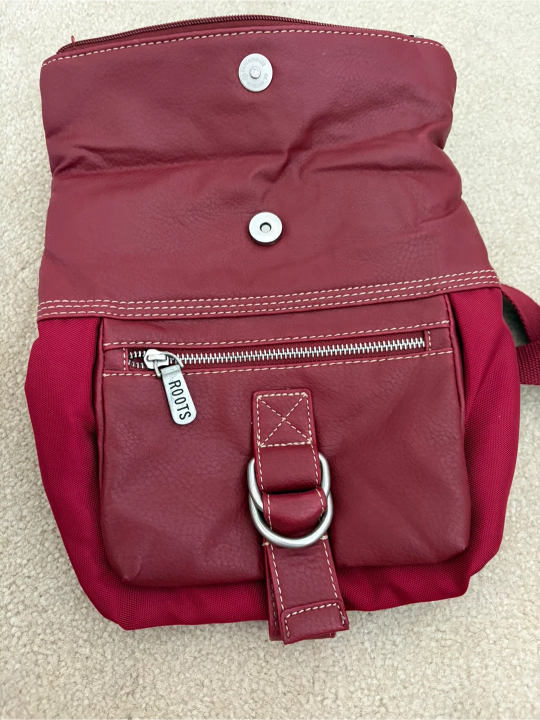 Roots Red Crossbody Leather Bag - photo 4