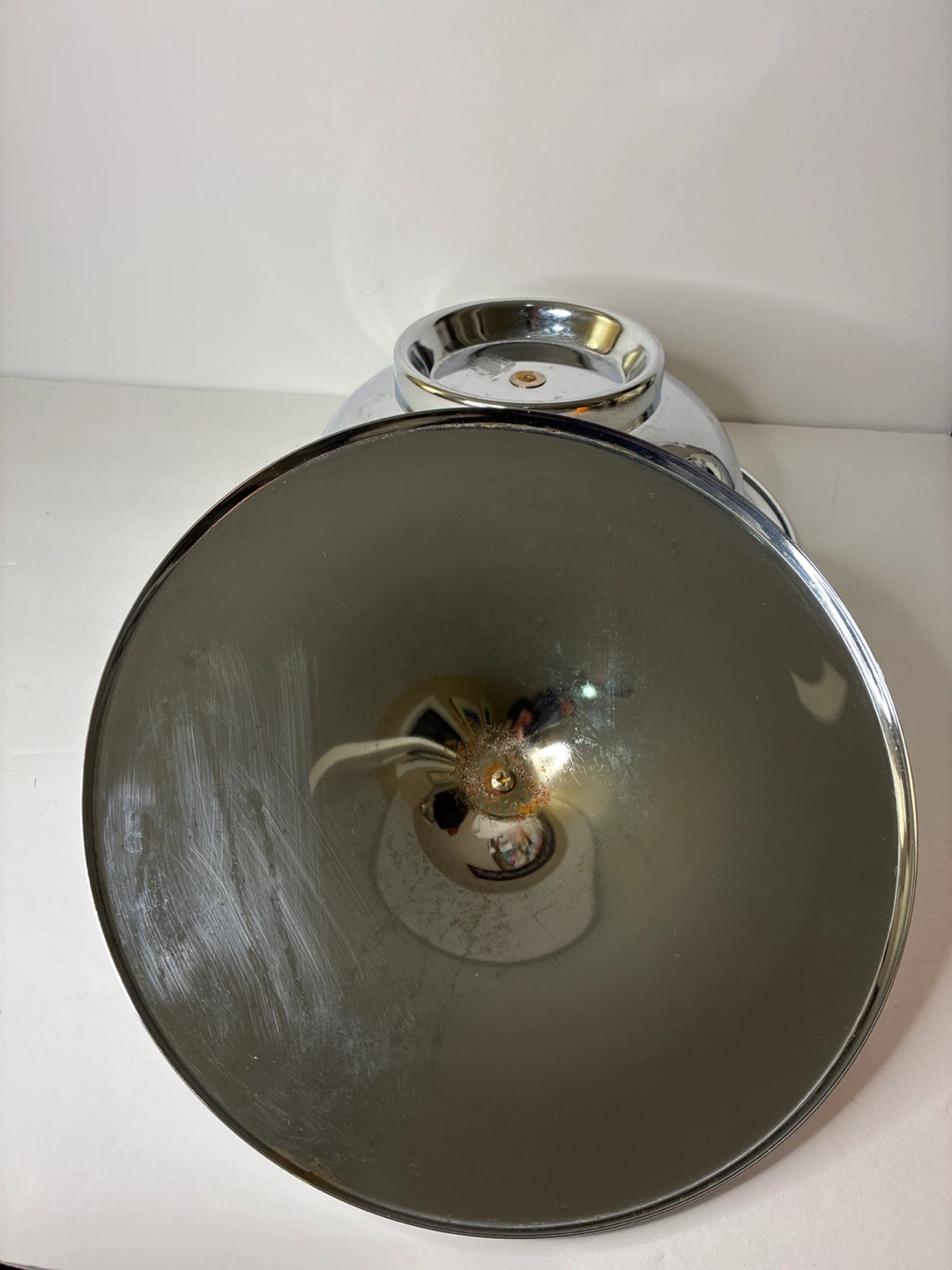 Vintage Stainless Steel Serving Bowl with Domed Lid - photo 5