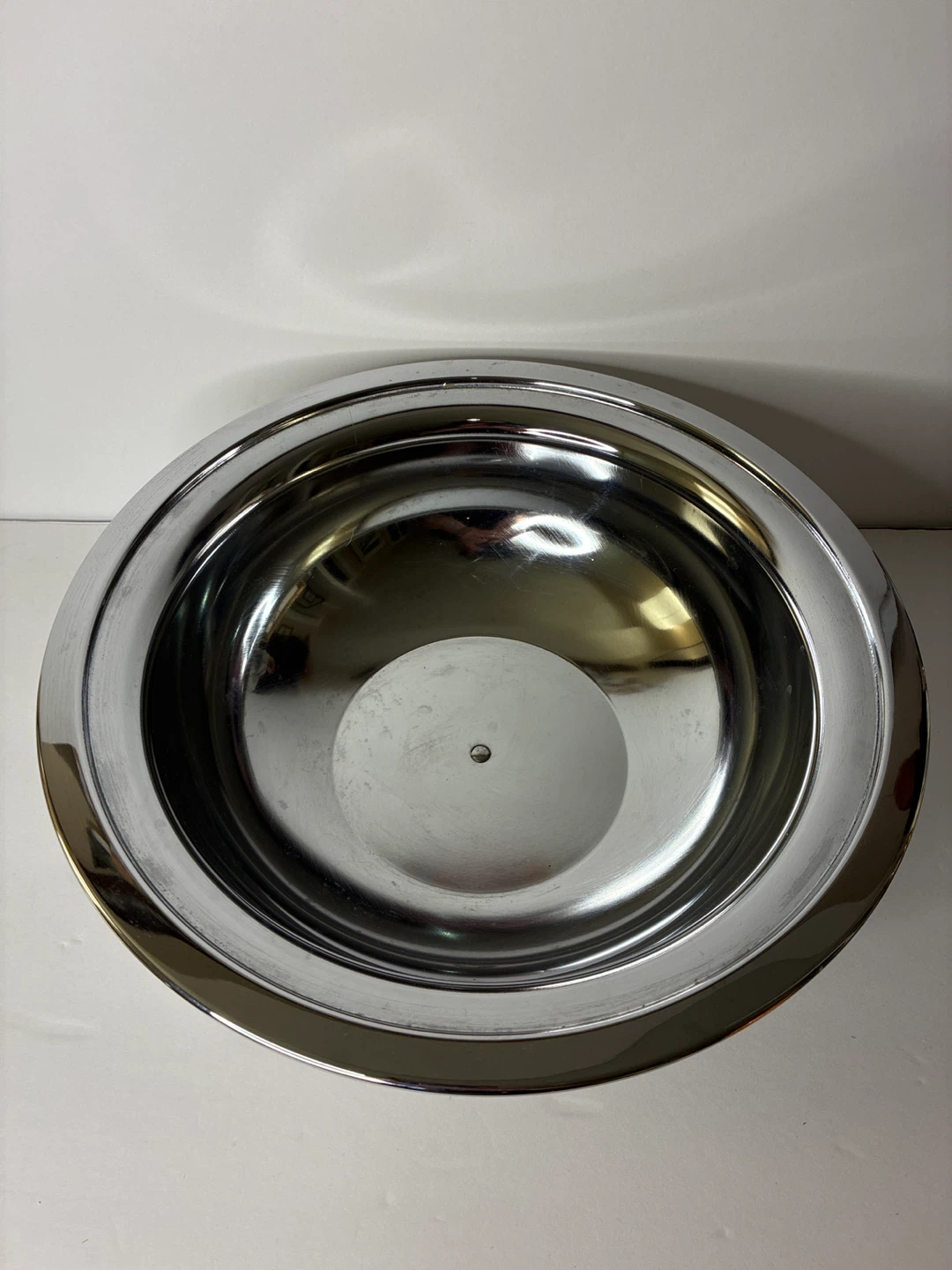 Vintage Stainless Steel Serving Bowl with Domed Lid - photo 3