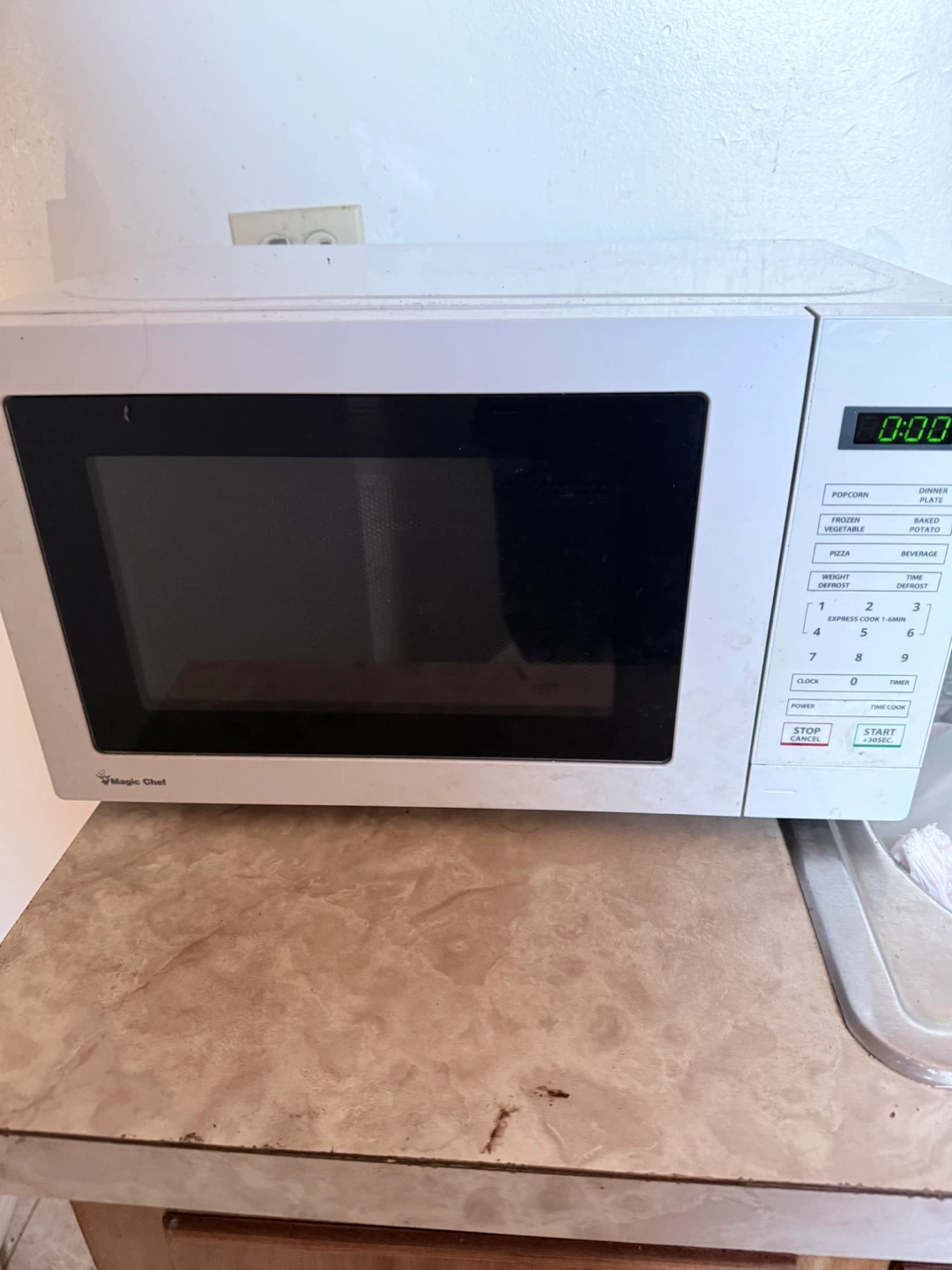 Magic Chef White Microwave