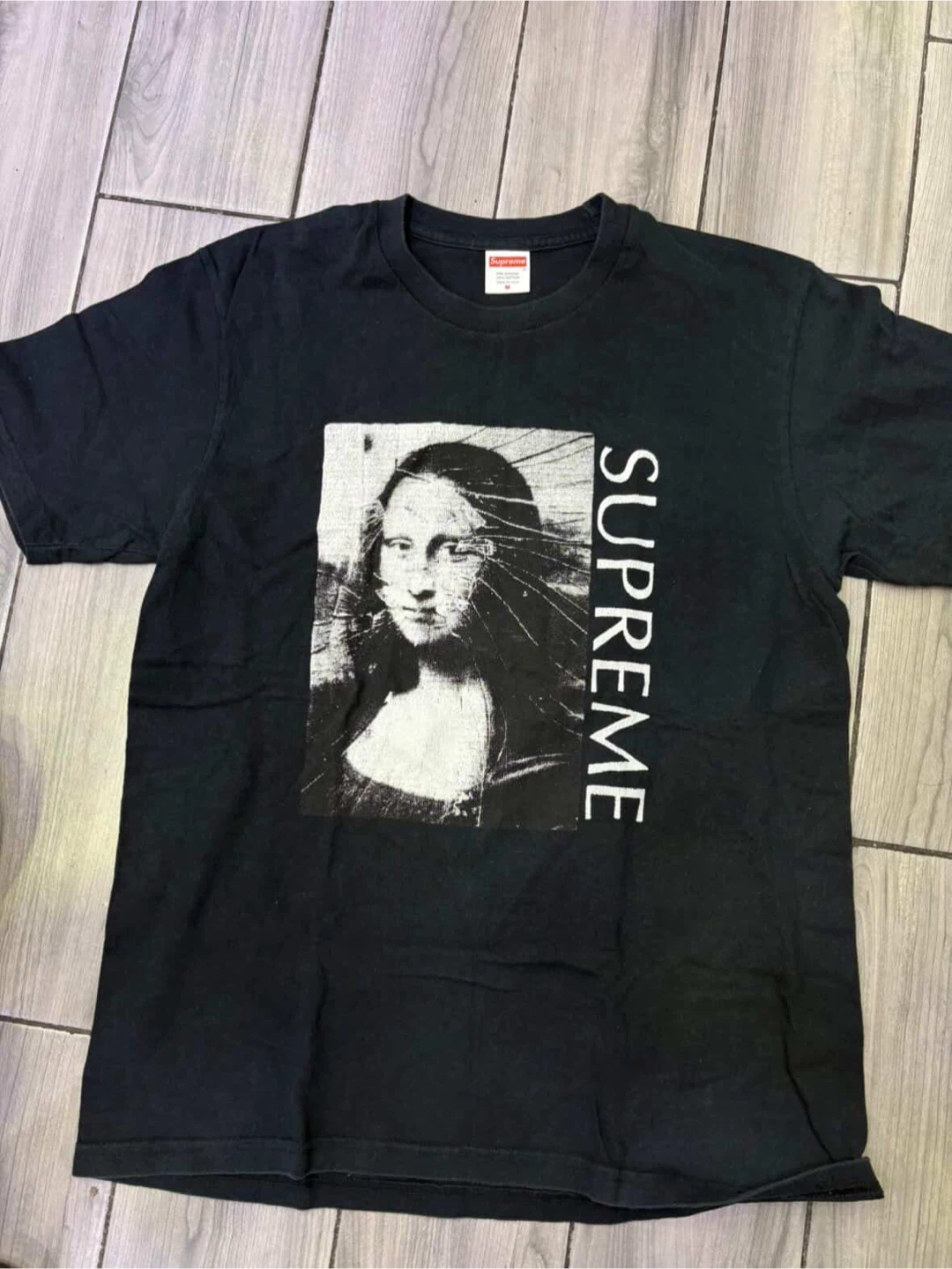 Supreme Mona Lisa Graphic T-Shirt Black Size M