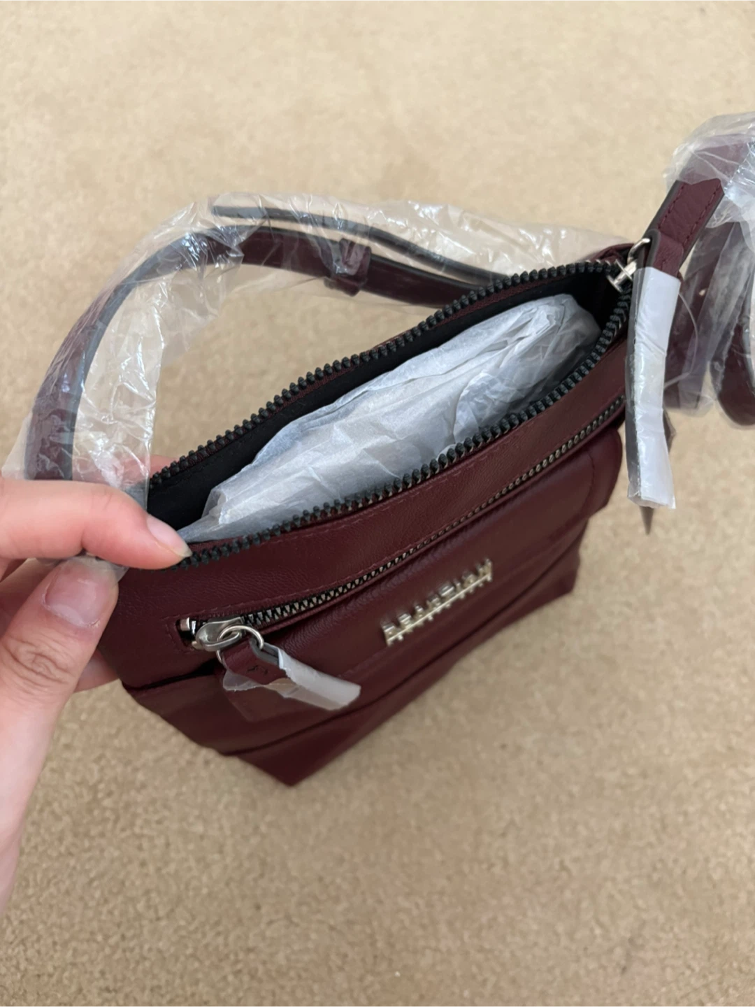 Reaction Kenneth Cole Gabriella Mini Crossbody Bag in Berry Jam - photo 4