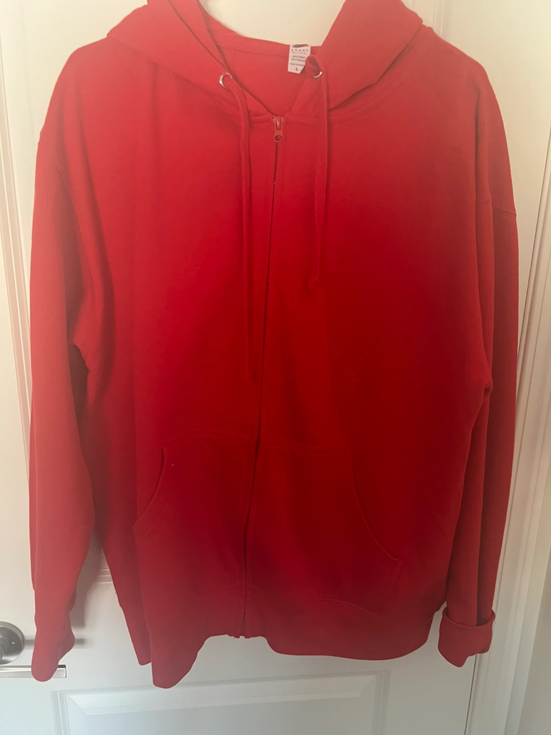 Red Full Zip Hoodie