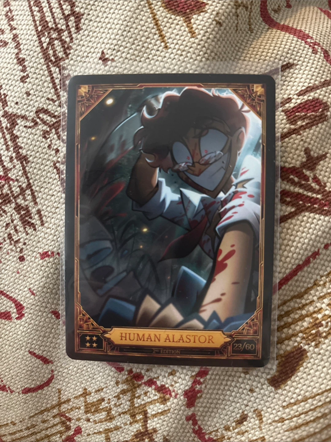 Hazbin Hotel Human Alastor Trading Card