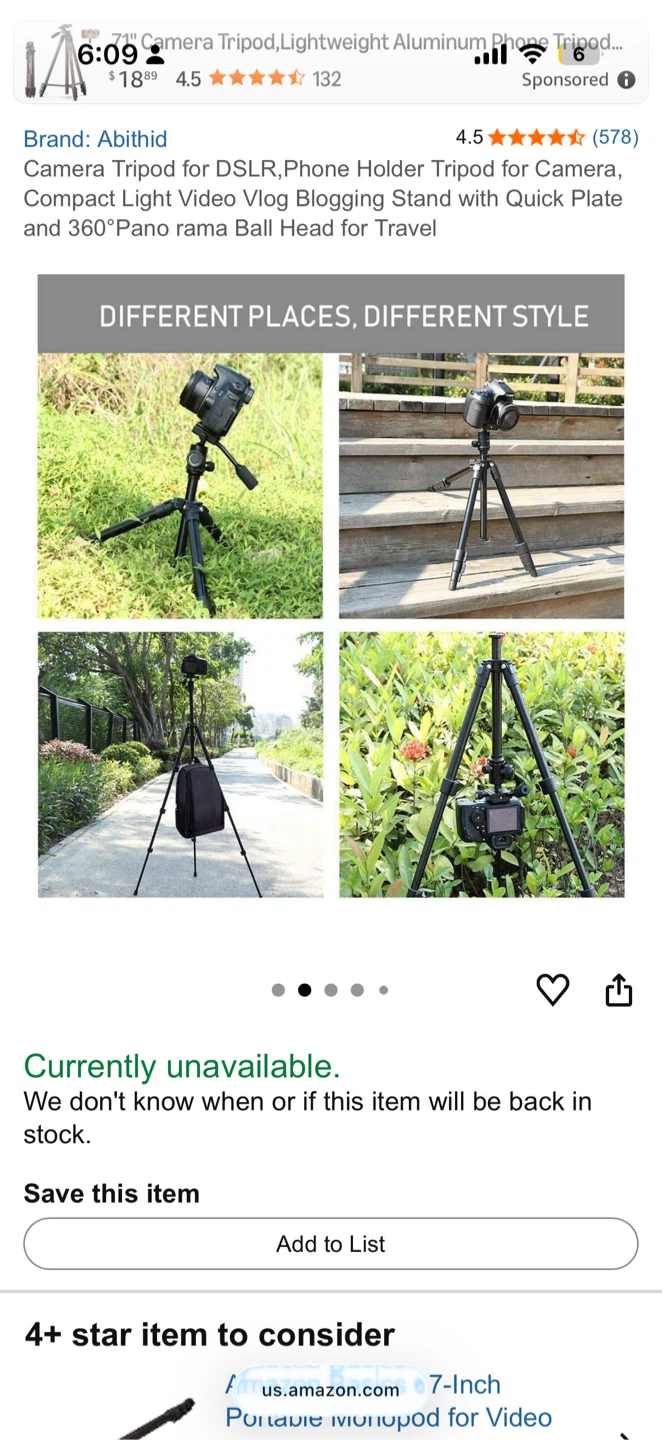 Abithid Camera Tripod - photo 5