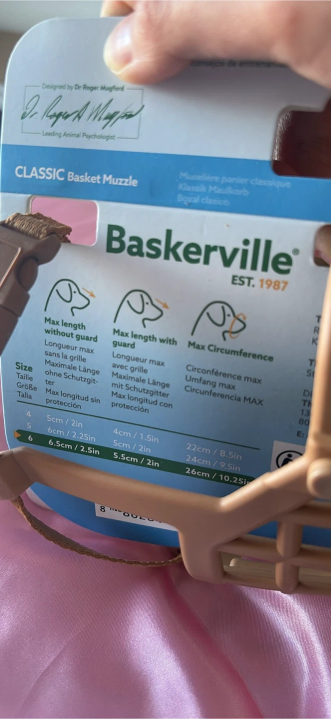 Baskerville Classic Basket Muzzle Size 6 - photo 3