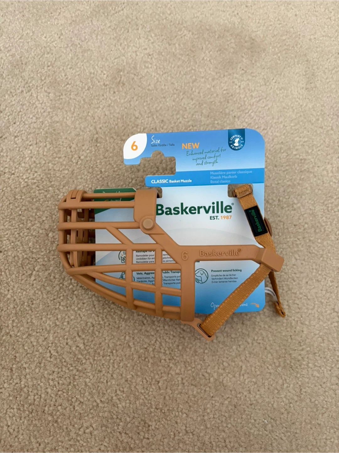 Baskerville Classic Basket Muzzle Size 6