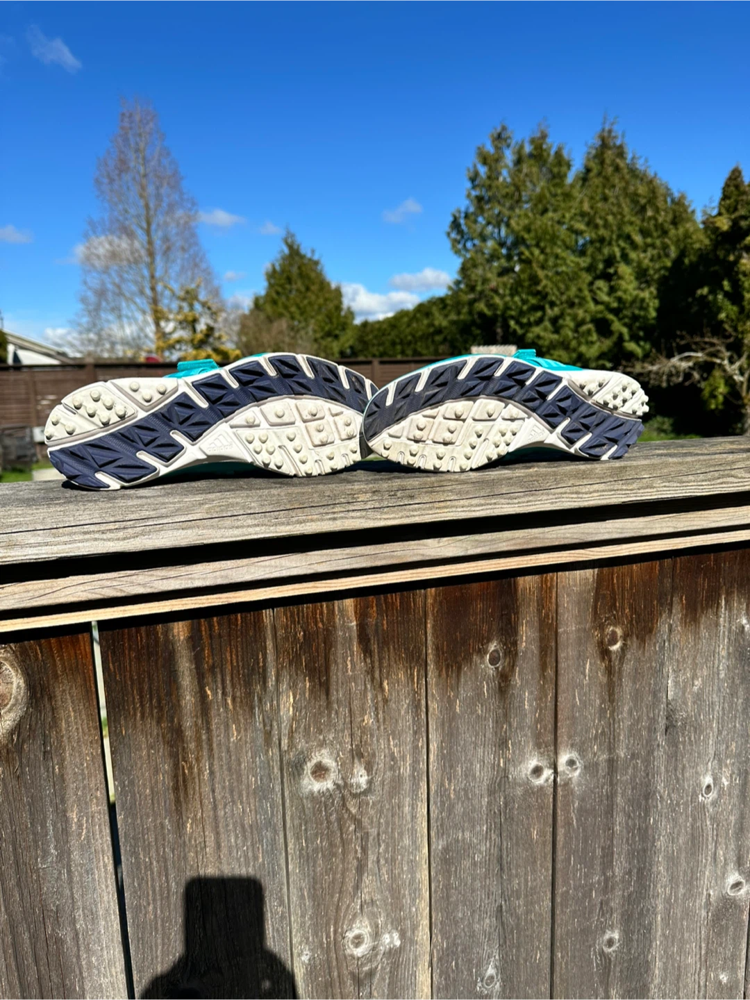Like new- Adidas Golf Shoes - Teal Blue - photo 2