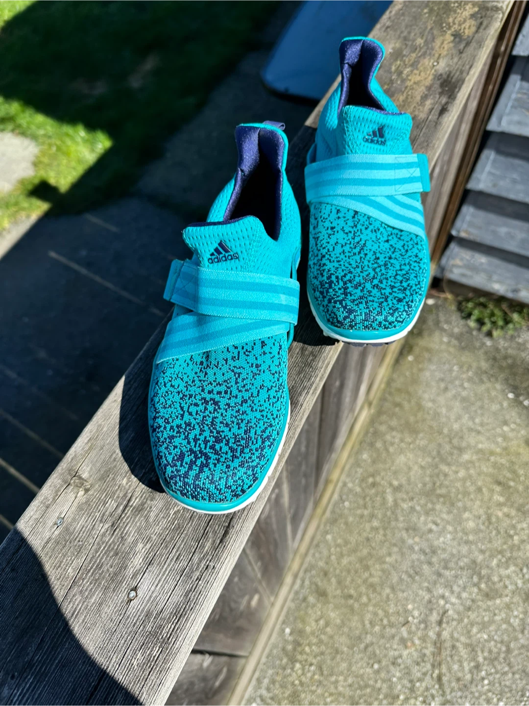 Like new- Adidas Golf Shoes - Teal Blue