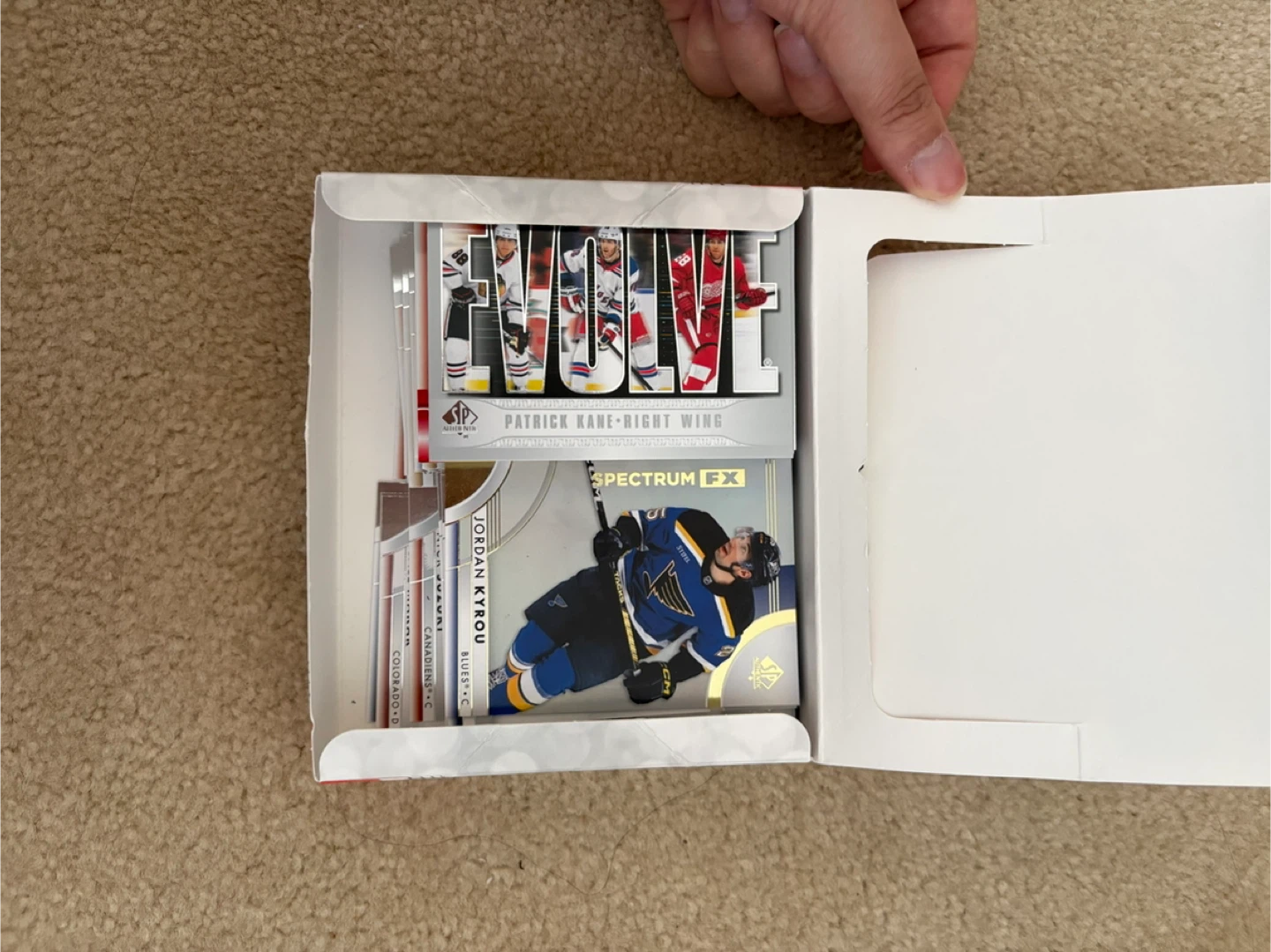 Box of SP Authentic 2023-24 Hockey Cards - photo 2