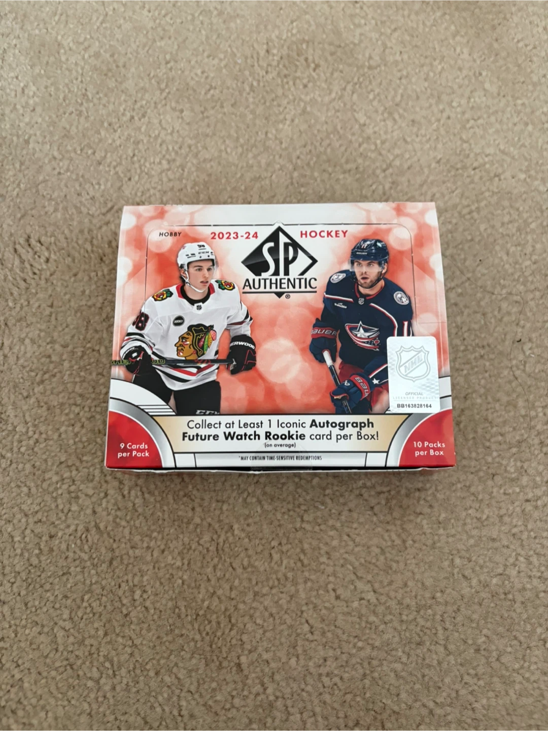 Box of SP Authentic 2023-24 Hockey Cards