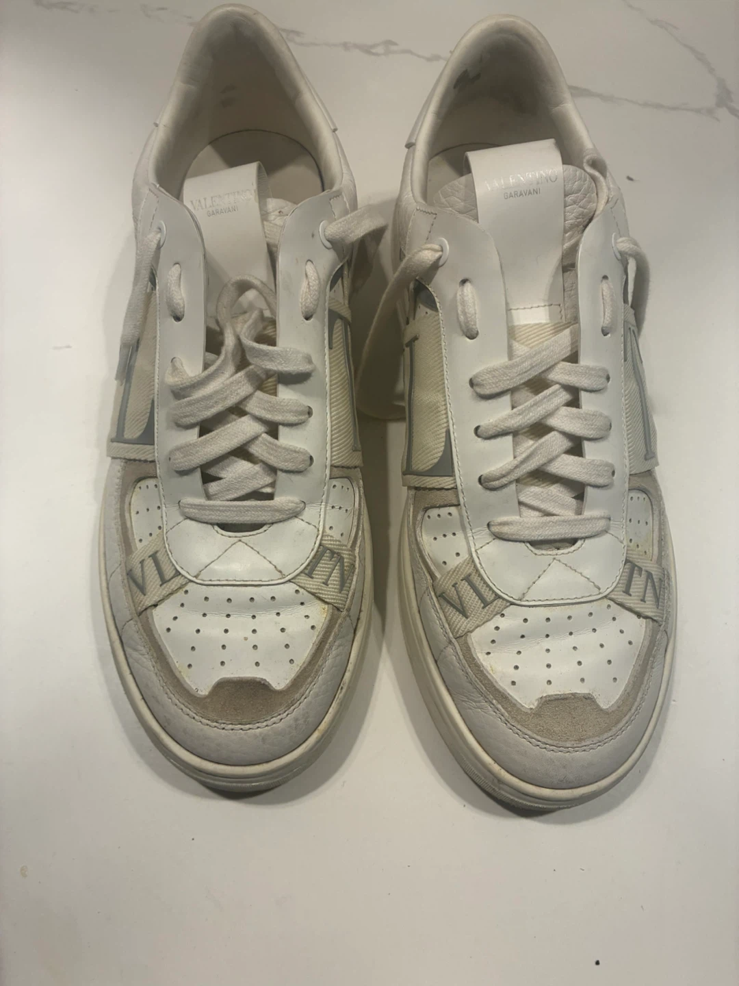 Valentino Garavani White Leather Sneakers - photo 3