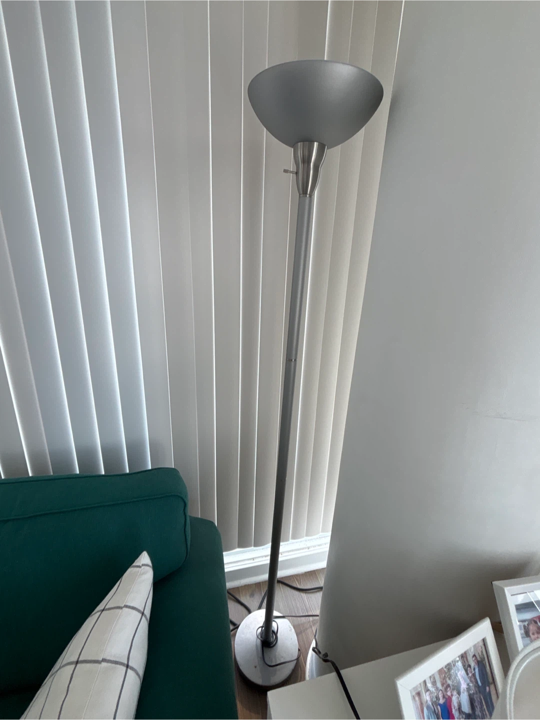 Silver Arc Floor Lamp