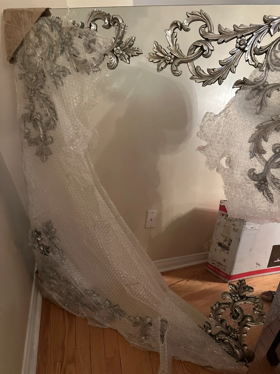 Renwil Ornate Silver Wall Mirror - photo 2