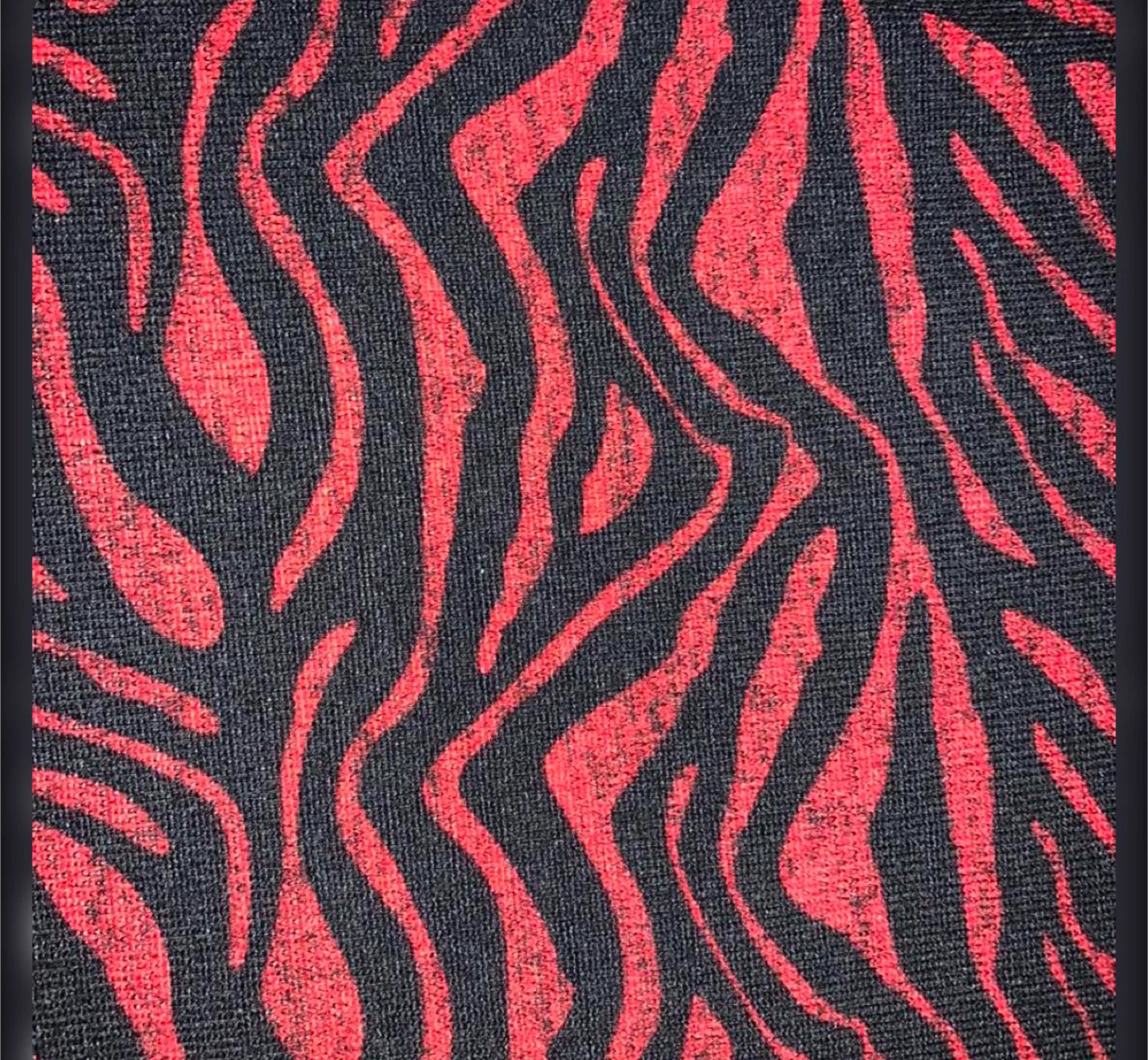 Red and Black Zebra Print Long Sleeve Top - photo 3