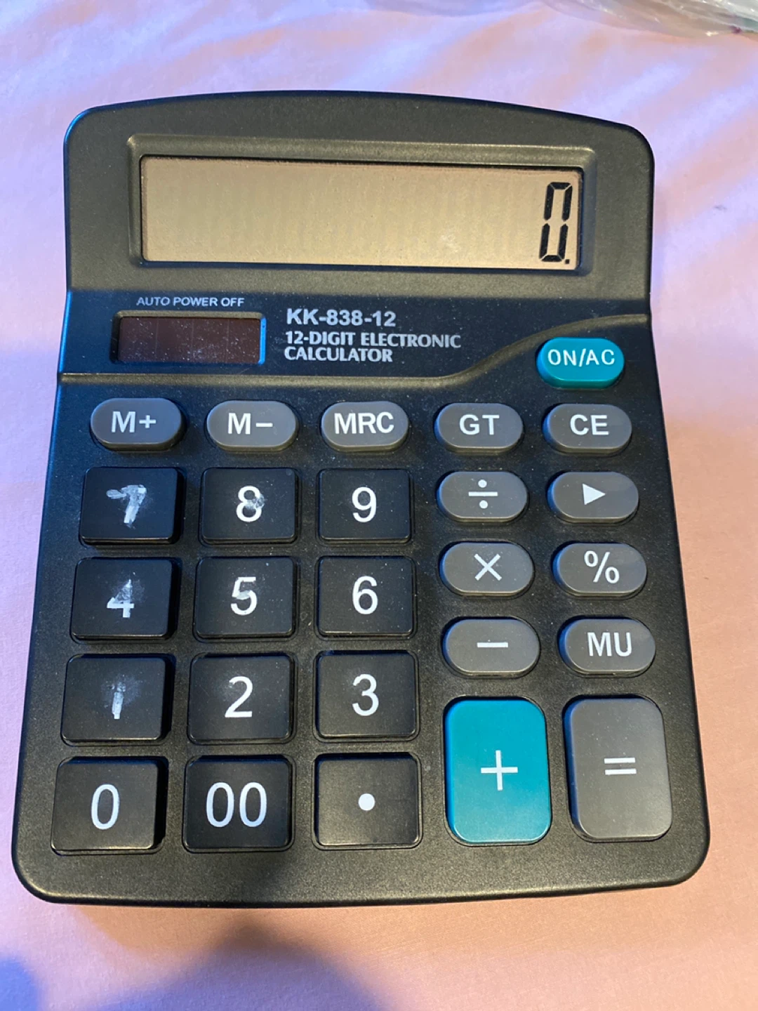 KK-838-12 12-Digit Electronic Calculator