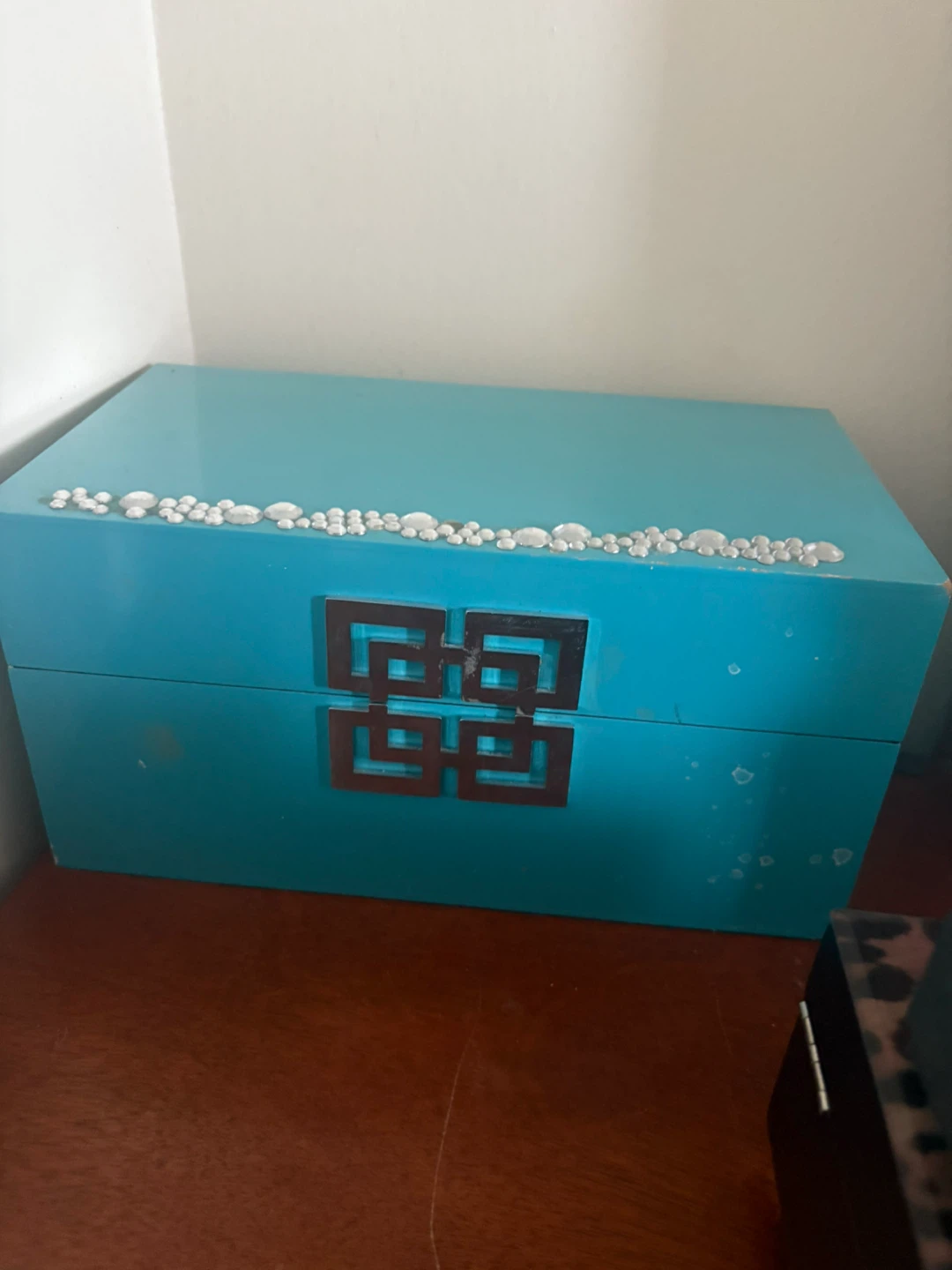 Turquoise Decorative Storage Box