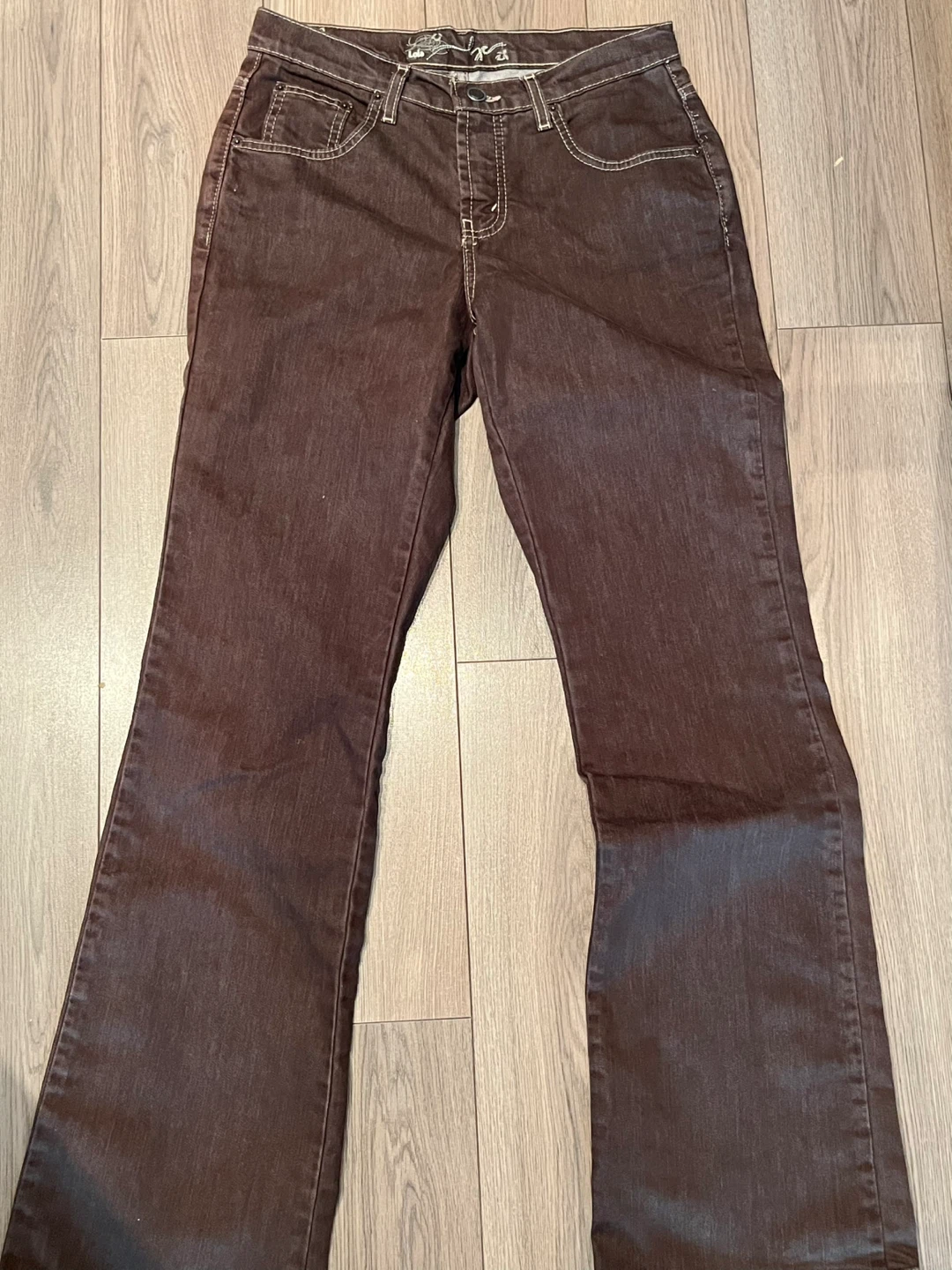 Lois Jeans Women's Brown Flare Leg Pants Size 28
