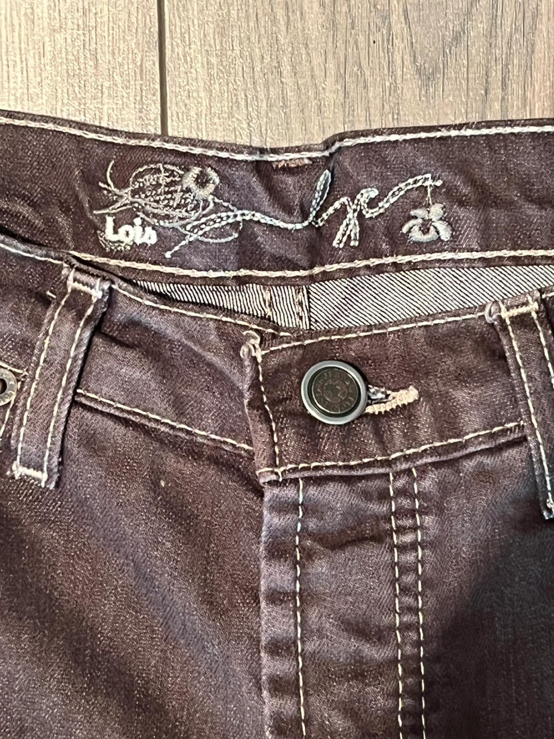 Lois Jeans Women's Brown Flare Leg Pants Size 28 - photo 3