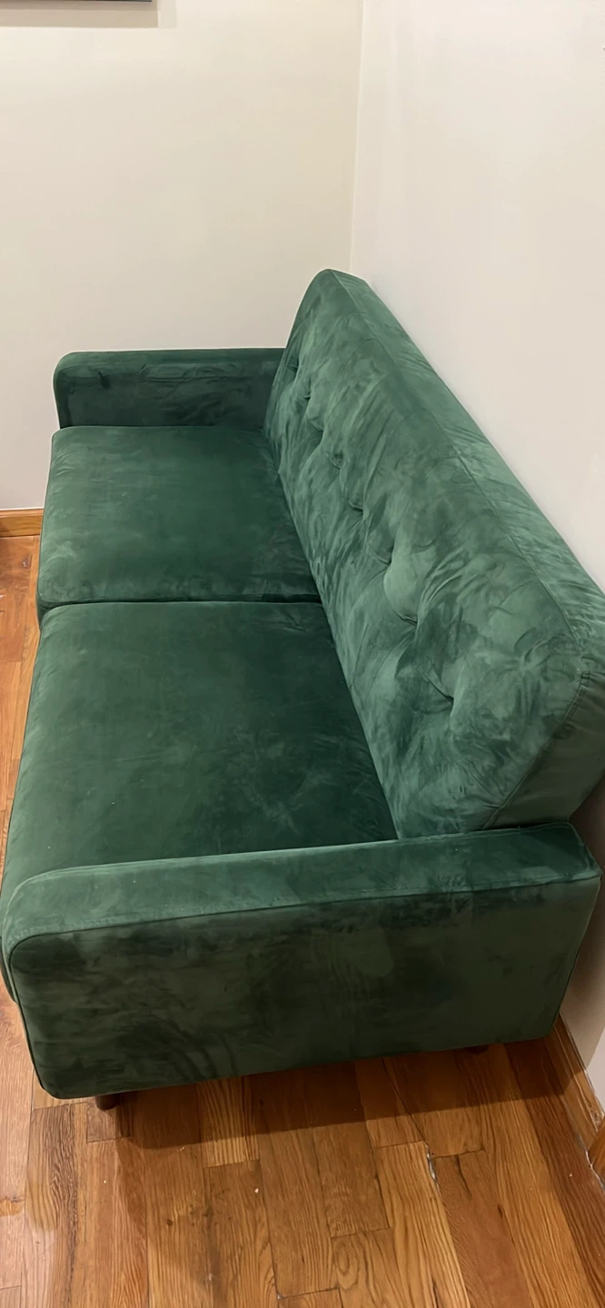 Green Velvet Sofa - photo 2