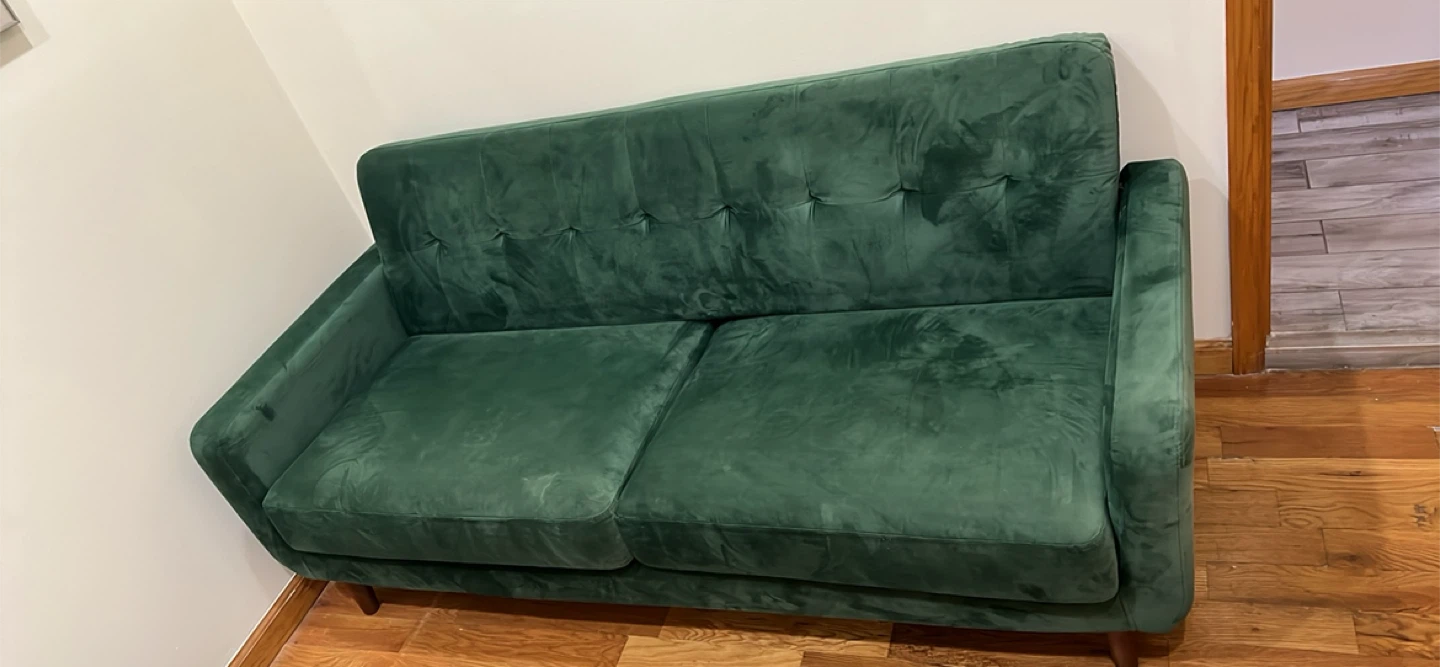 Green Velvet Sofa
