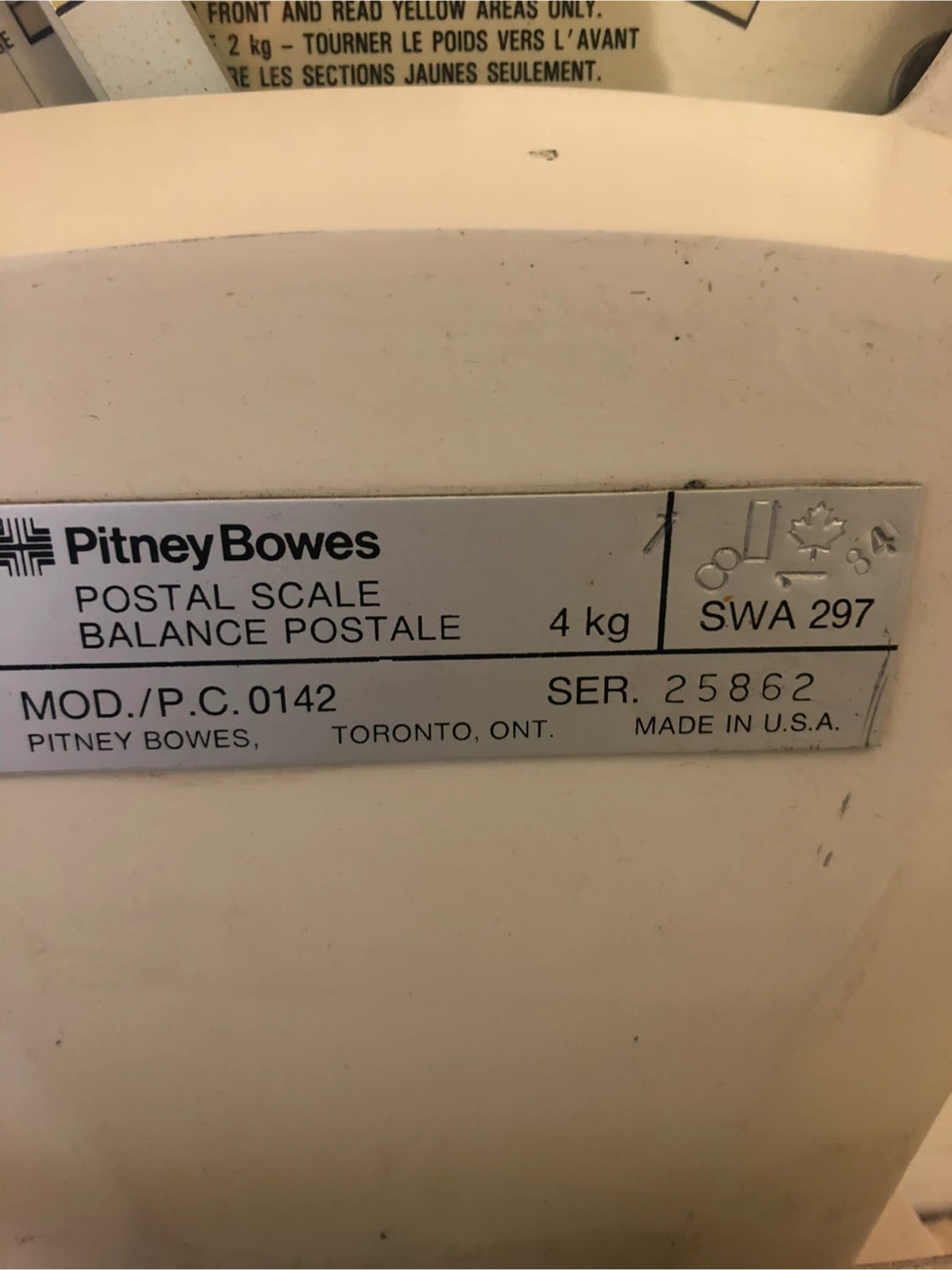 Pitney Bowes Postal Scale 4 kg - photo 3