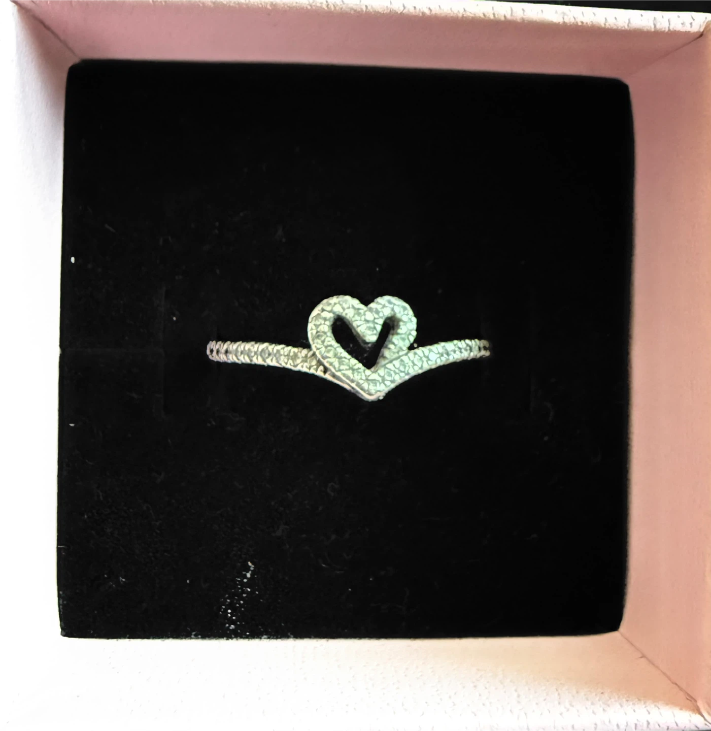 Sparkly Heart Ring from pandora