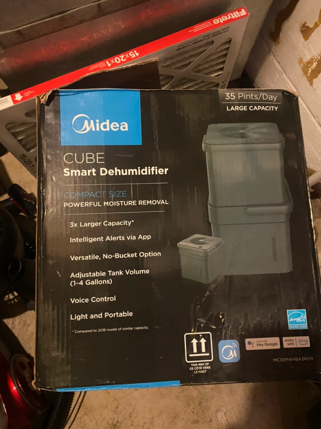 Midea CUBE Smart Dehumidifier - 35 Pints/Day - photo 3